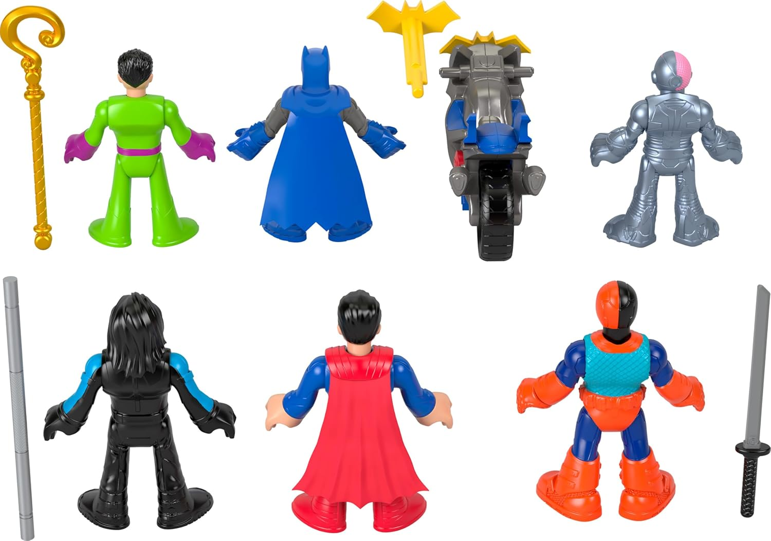 Fisher-Price Imaginext DC Super Friends Batman Toys Deluxe Figure Pack 12-Piece Playset for Preschool Pretend Play Ages 3+ Years