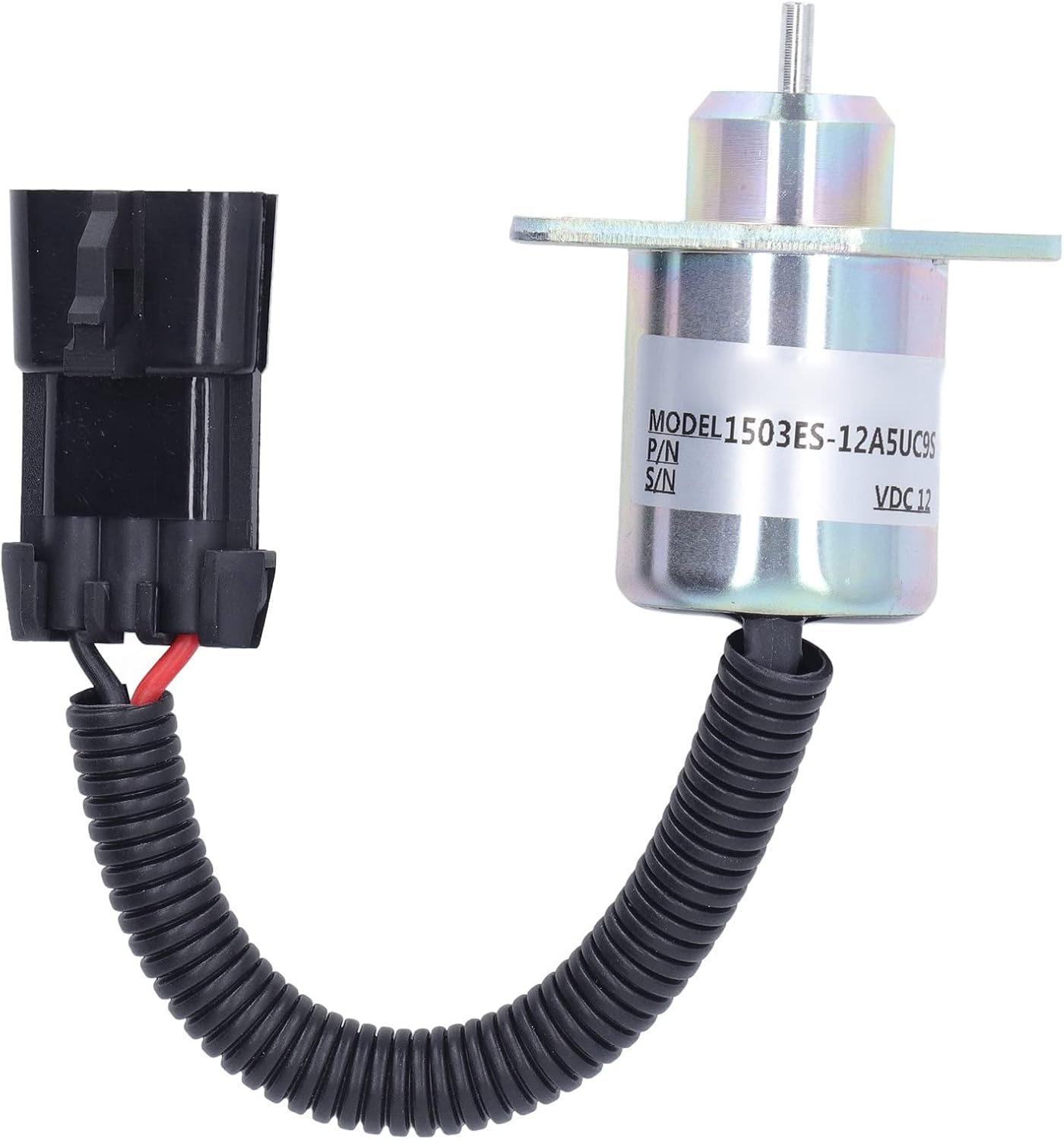 DC12V Fuel Booster Solenoid Valve for D1505 V1505 - Precision Machined Stainless Steel Solenoid Valve, Fits and Agricultural Machinery image number 4