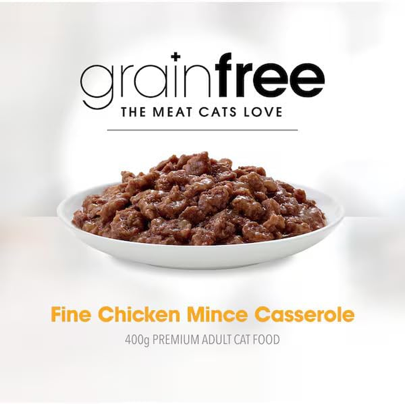 Fussy Cat Grain Free Wet Cat Food, Chicken Mince Casserole 12X400G - Real Premium Australian Meat, Complete, Balanced Nutrition for Adult Cats, Free from Artificial Flavours image number 3