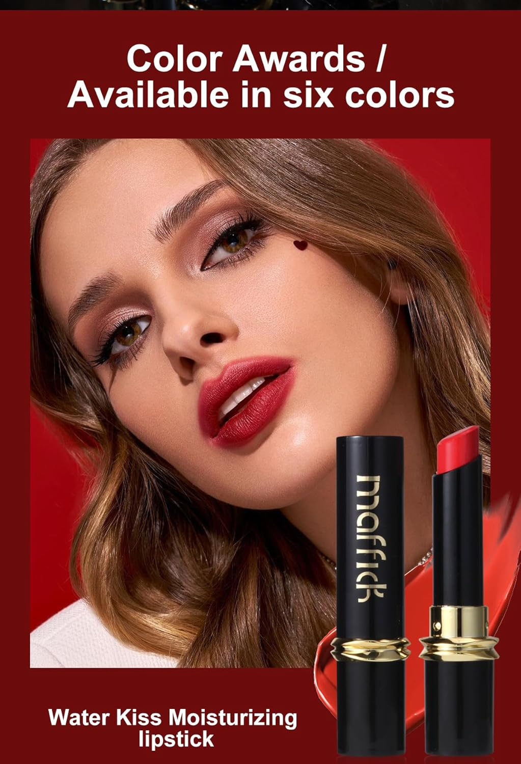 Maffick Lip Glaze Liquid Lipstick: Long-Lasting, Non-Sticking, Waterproof Lip Gloss (04, 23G) - 03 image number 3