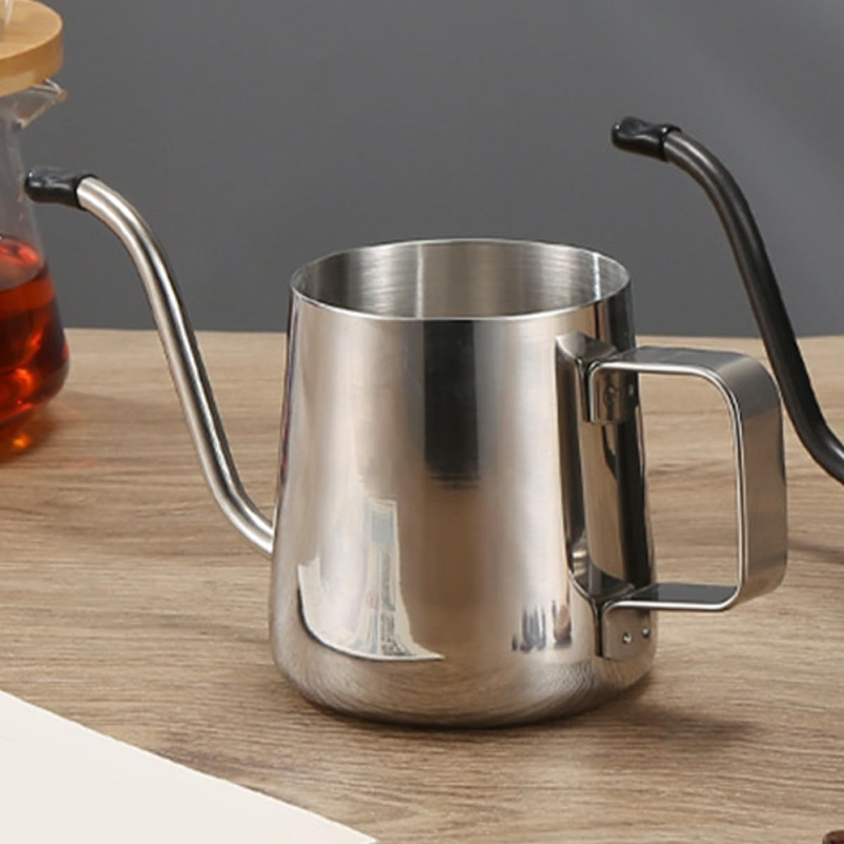 COOPHYA Stainless Steel Coffee Kettle with Long Gooseneck Spout for Precise Pour-Over Brewing Fast Heat Conduction Office and Home Use Metal Coffee Pot for Tea Lovers image number 5