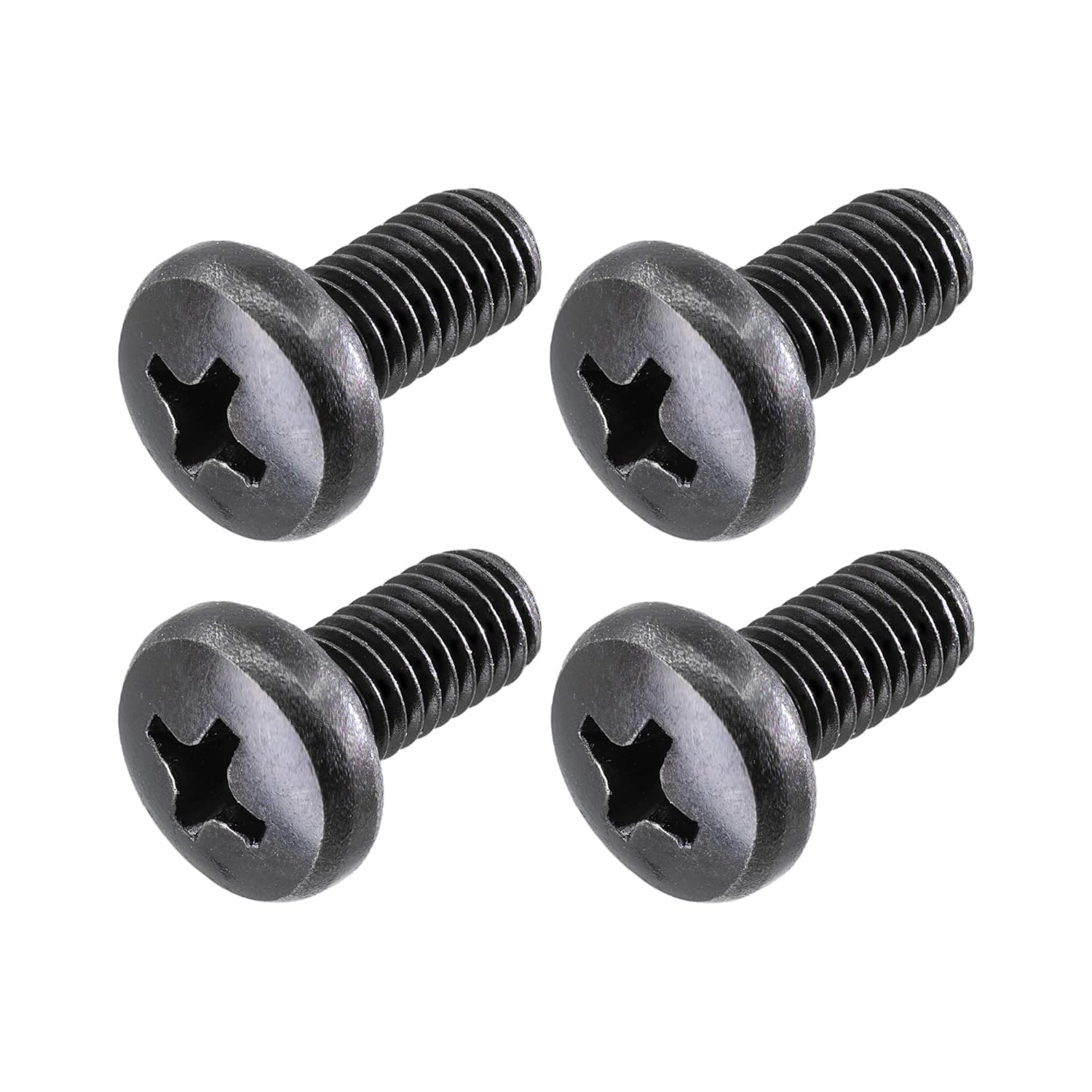 Makers Bolt Black License Plate Screws for Audi and VW, Phillips Machine Pan Head 18-8, Stainless Steel, M6-1.0 X 10 Mm (Pack of 4) image number 2