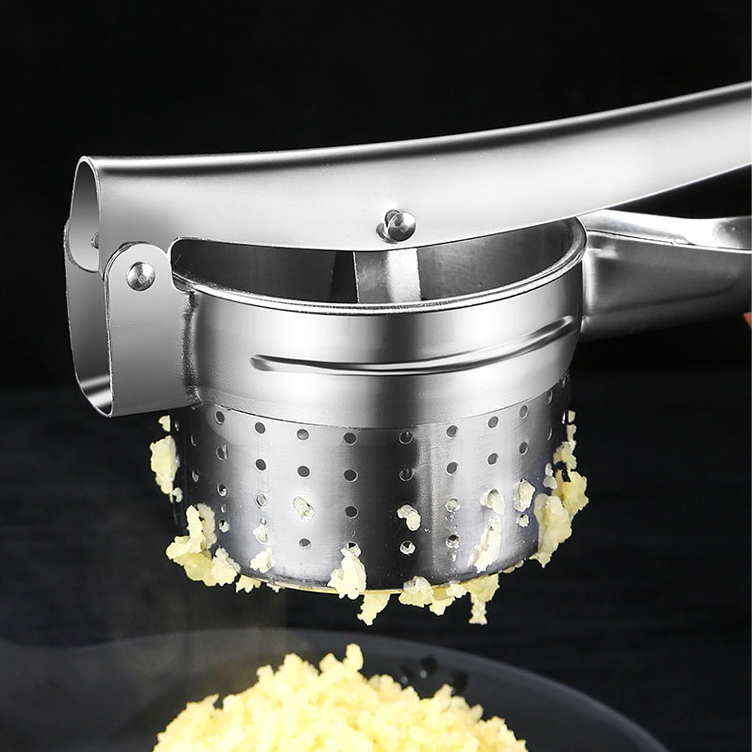 Stainless Steel Potato Ricer, for Mashed Potatoes Kitchen Tool Potato Press image number 4