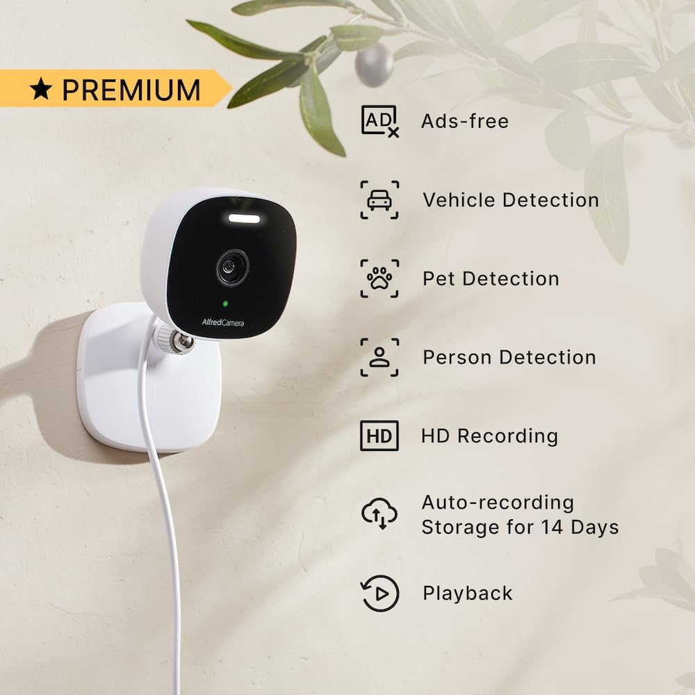 Alfredcamera Alfredcam plus 2 Smart Home Security Camera 2.5K, 5G/Wifi, Indoor/Outdoor, IP65 Waterproof, LED Spotlight, Two-Way Audio, Color Night Vision, Baby/Pet Cam, App Powered (70M+ Downloads) image number 5