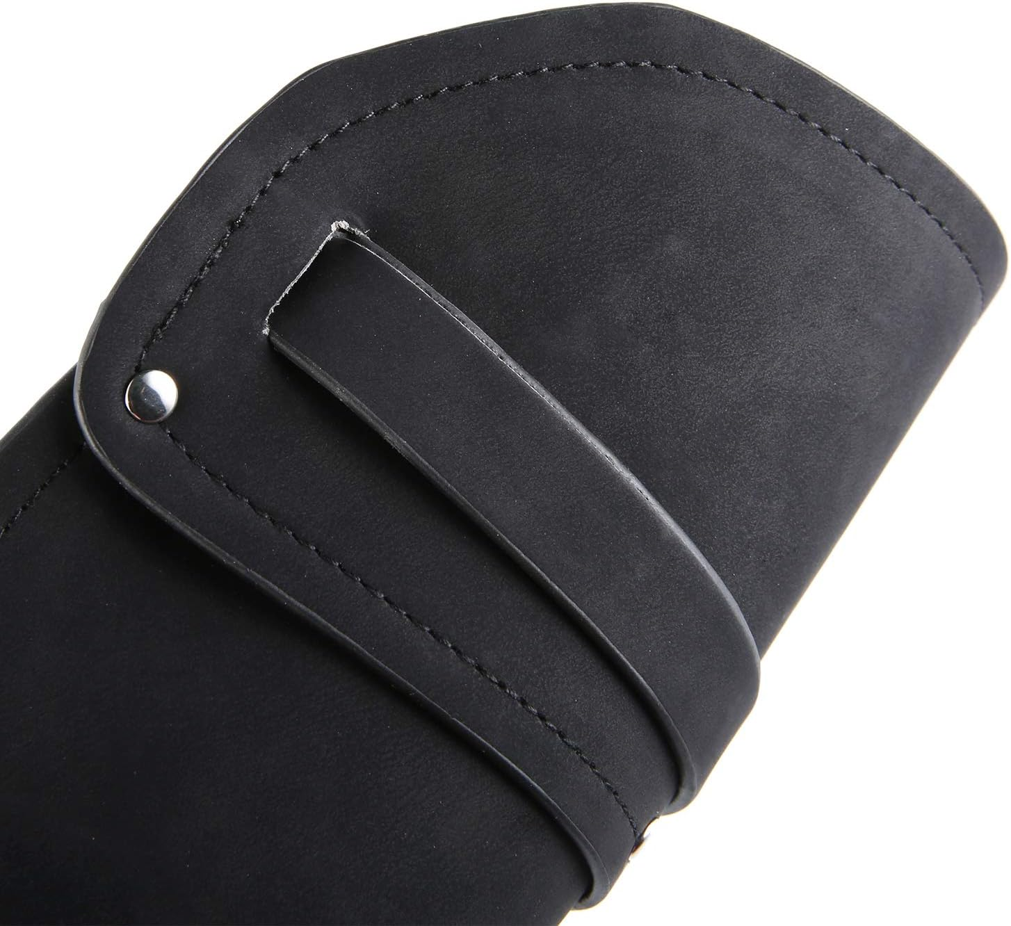 HZMAN Leather Gauntlet Wristband Medieval Bracers Wrist Band Wide Bracer Arm Armor Cuff, 2 Pcs image number 3