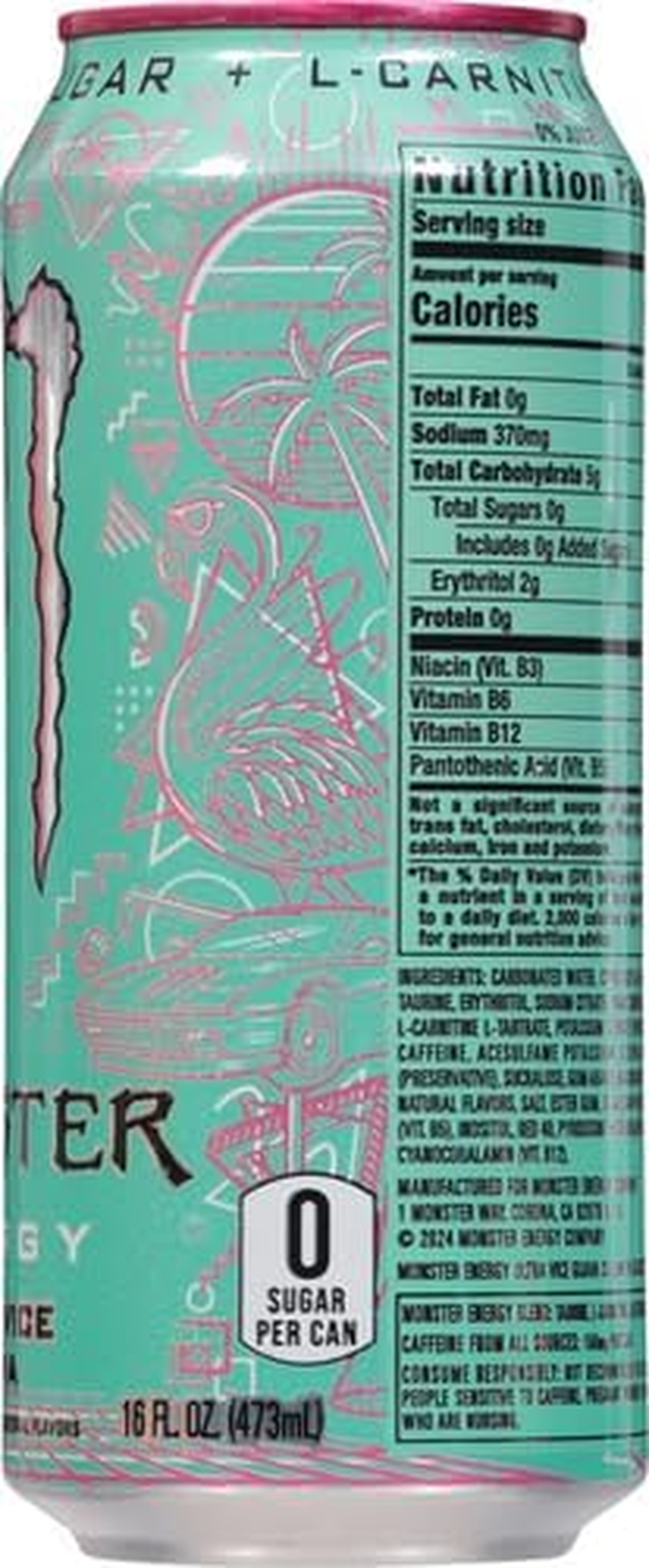 Monster Energy Ultra Vice Guava 1 Can