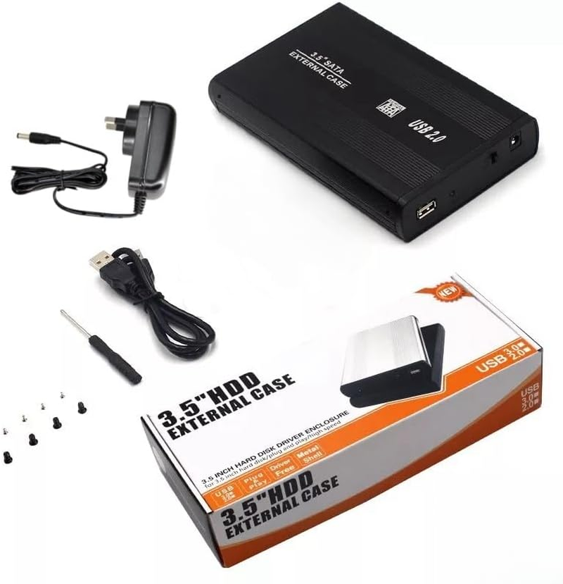 3.5 Inch HDD External Case USB 2.0 to SATA External Hard Drive Enclosure Model LS39 image number 4