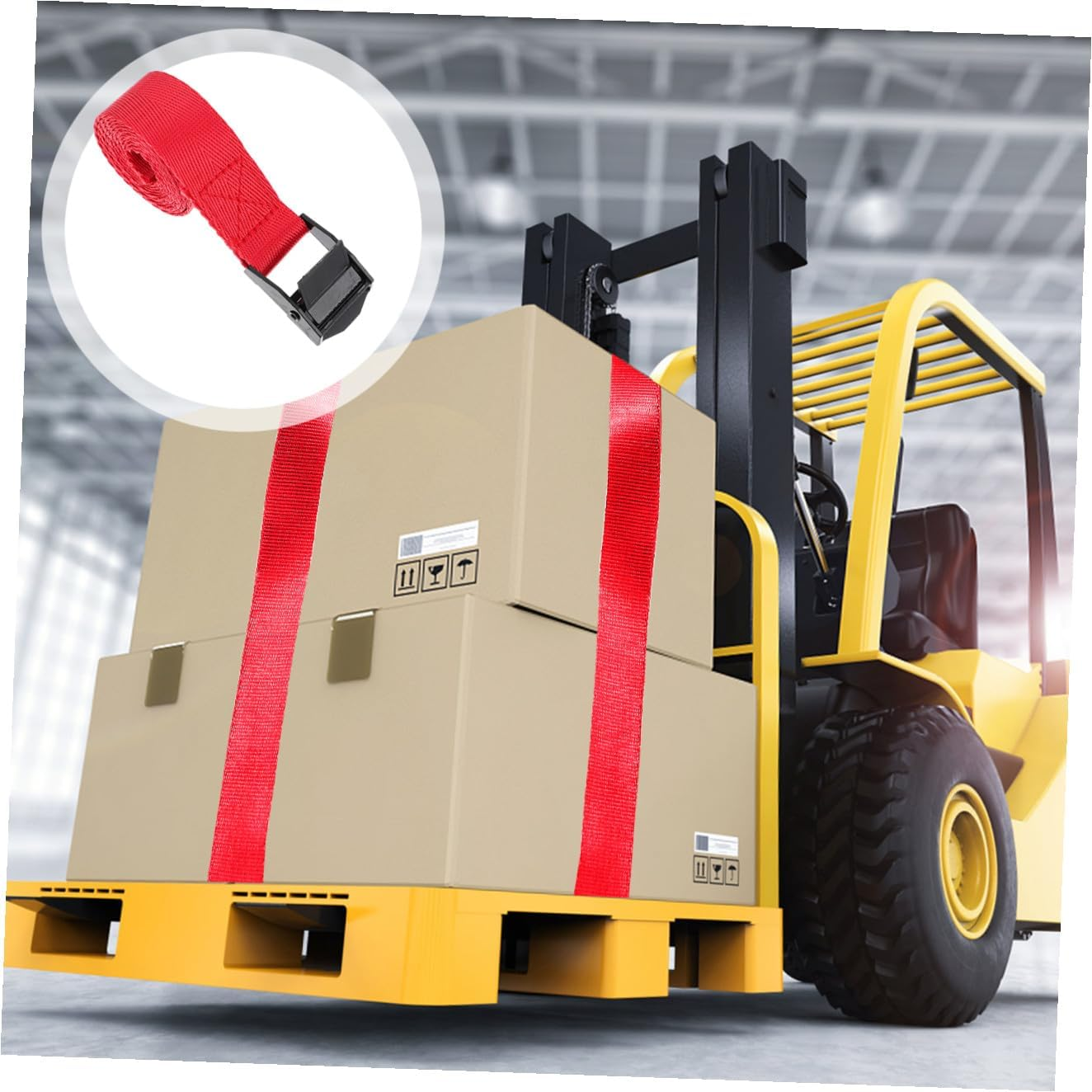 Mipcase 6Pcs Luggage Rack Straps Nylon Lashing Straps for Suitcases Cargo Lashing Belts image number 4