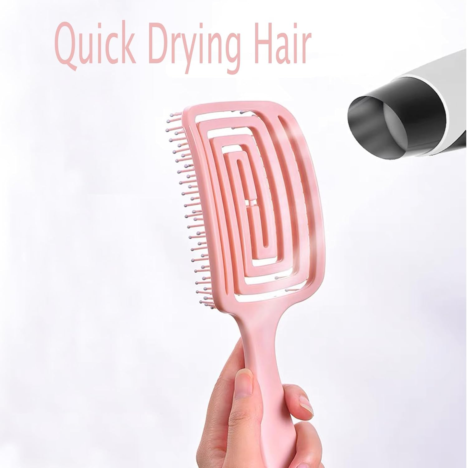 The Detangling Brush, Dry and Wet Hair Brush Detangler for All Hair Types, Great for Men, Women, Boys and Girls. image number 4