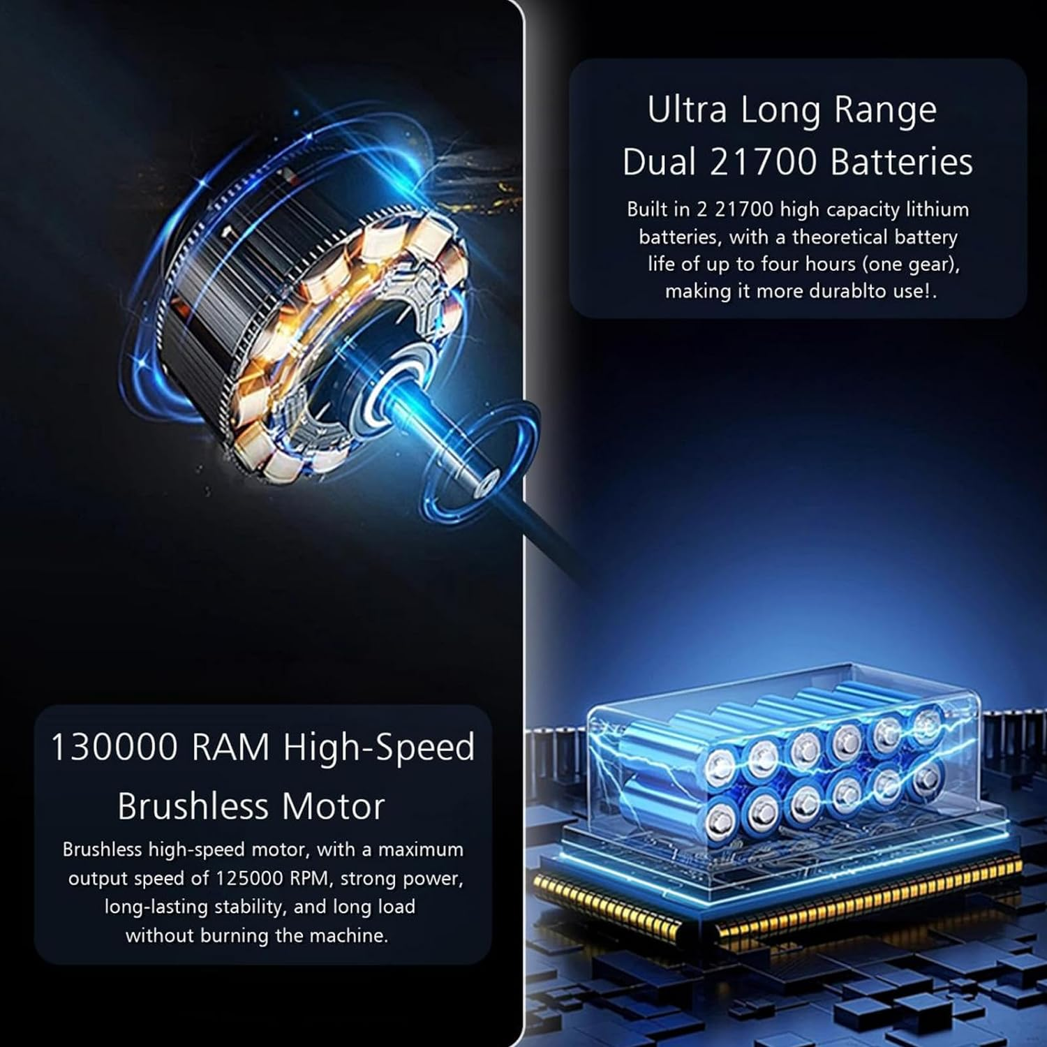 Ejoyous Mini Jet Fan Blower 200,000 RPM, 180W High Power 8000Mah Battery, Type-C Fast, Heat-Resistant Aluminum Alloy, for Car/Pc/Keyboard Dust Removal image number 1