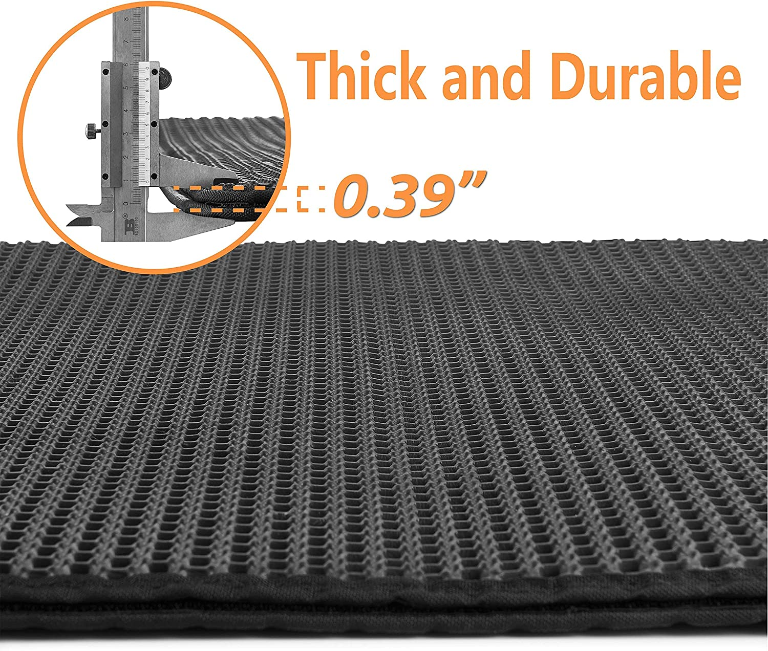 AHYUANBA Cat Litter Mat,Litter Box Mat,Cat Litter Mat Litter Trapping Mat, Urine and Water Proof Material,Easy to Clean and Wash image number 4