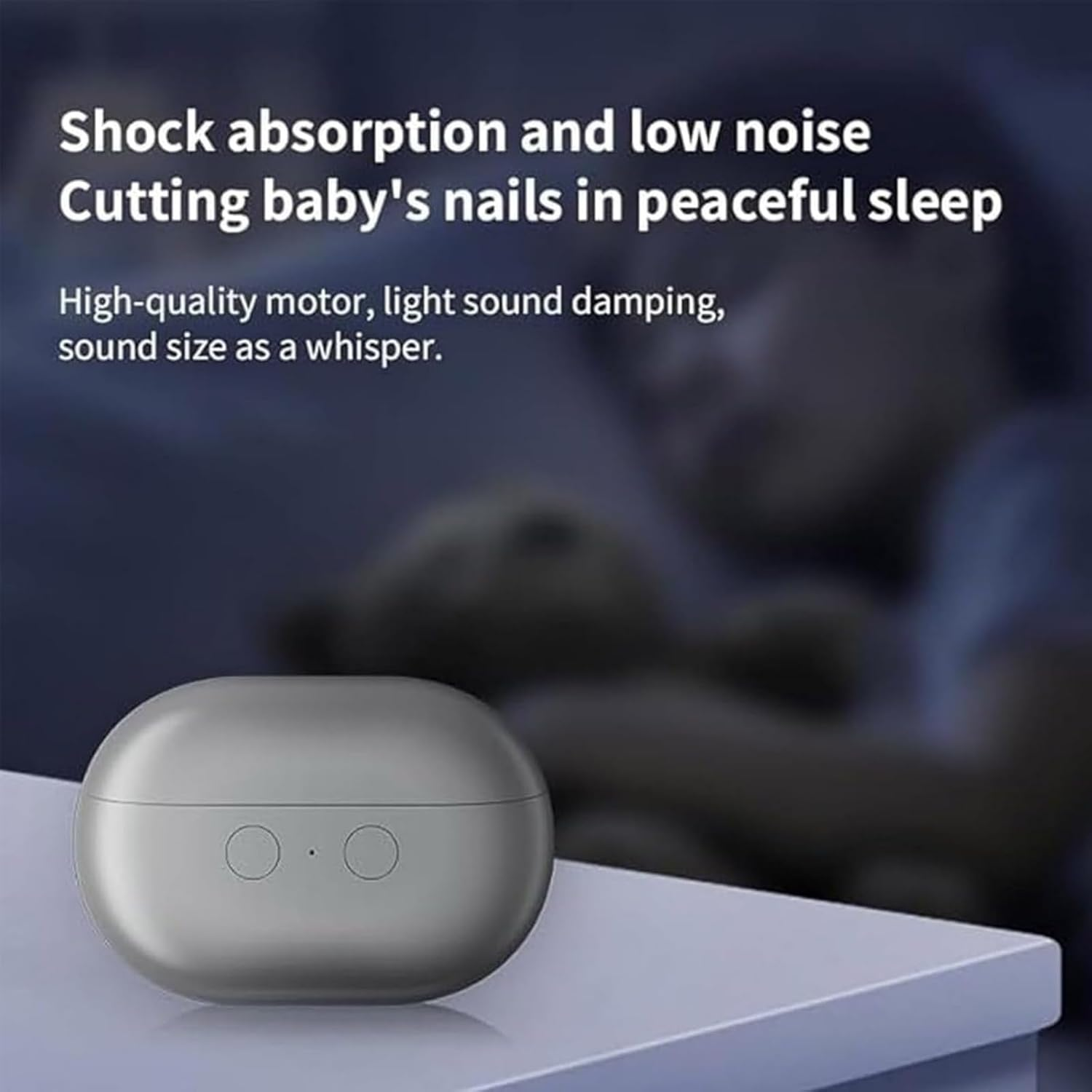 Vueeze Easyclip Smart Nail Clipper, Glosrity/Pubyfun Easy Clip 3-In-1 Multi-Functional Smart Electric Nail Clipper, Nail Trimmer Polisher with LED Light & Clip Storage (Black) - 2B image number 4