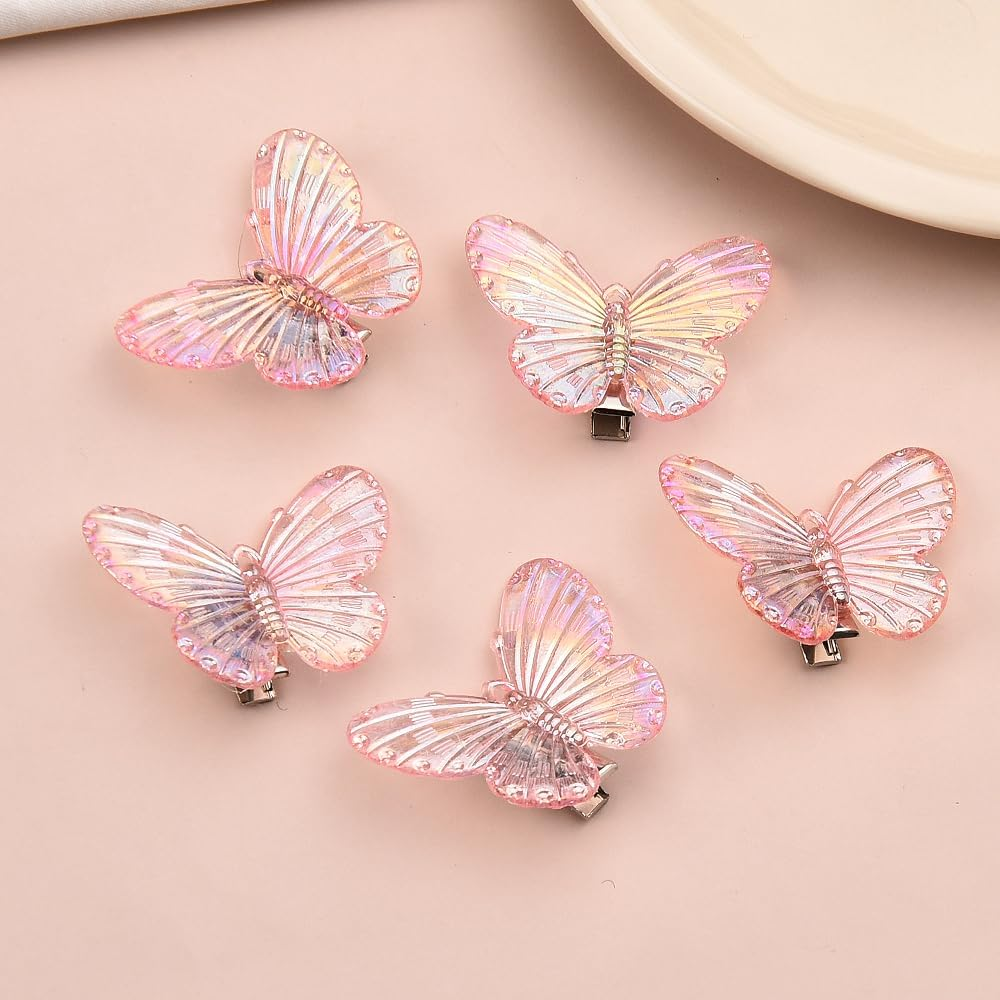 Small Hair Clips for Braids Butterfly Hair Accessories for Women Girls Mini Christmas Hair Clips Decorative Hair Barrettes Butterflies Braiding Hair Clip for Thick Thin Hair Accessory Party Favor image number 5