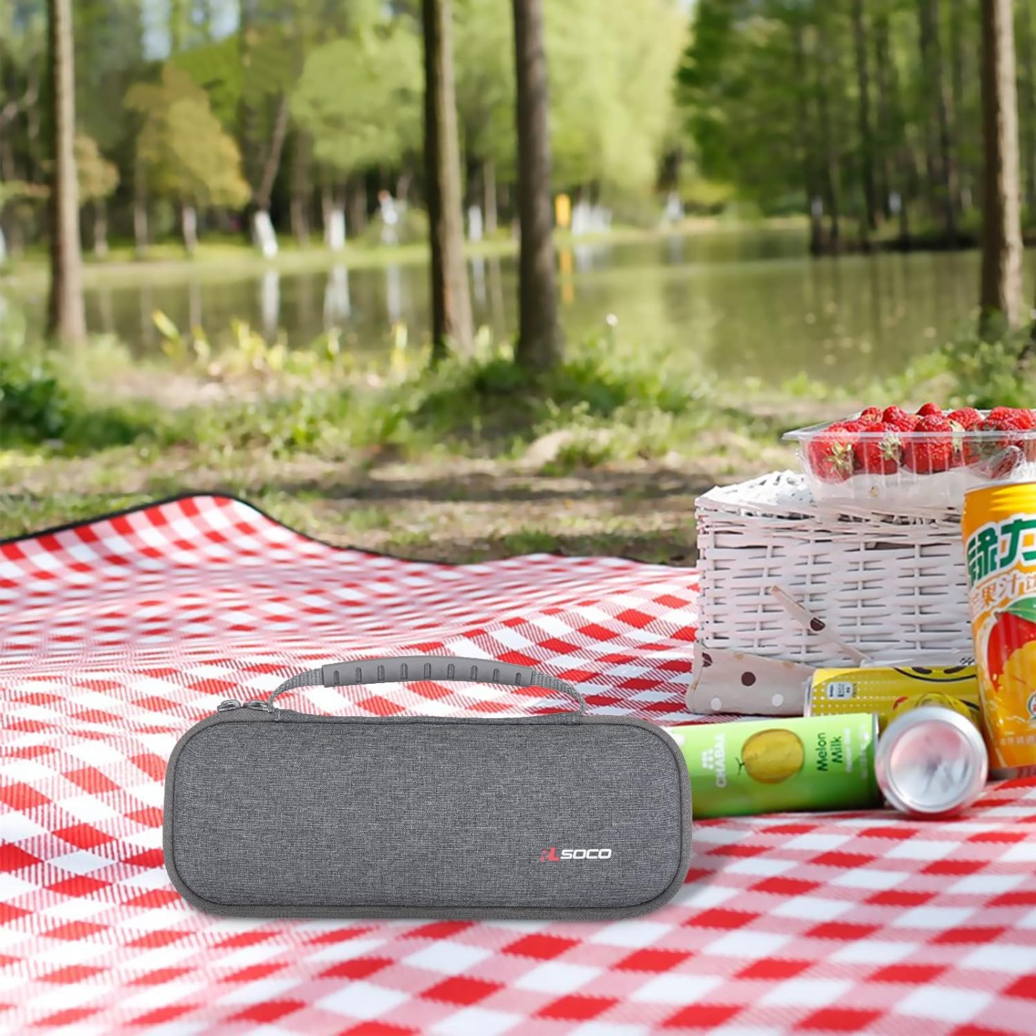 RLSOCO Carrying Case for Bose Soundlink Flex Portable Bluetooth Speaker (2Nd Gen) - Grey Case - S Size image number 6