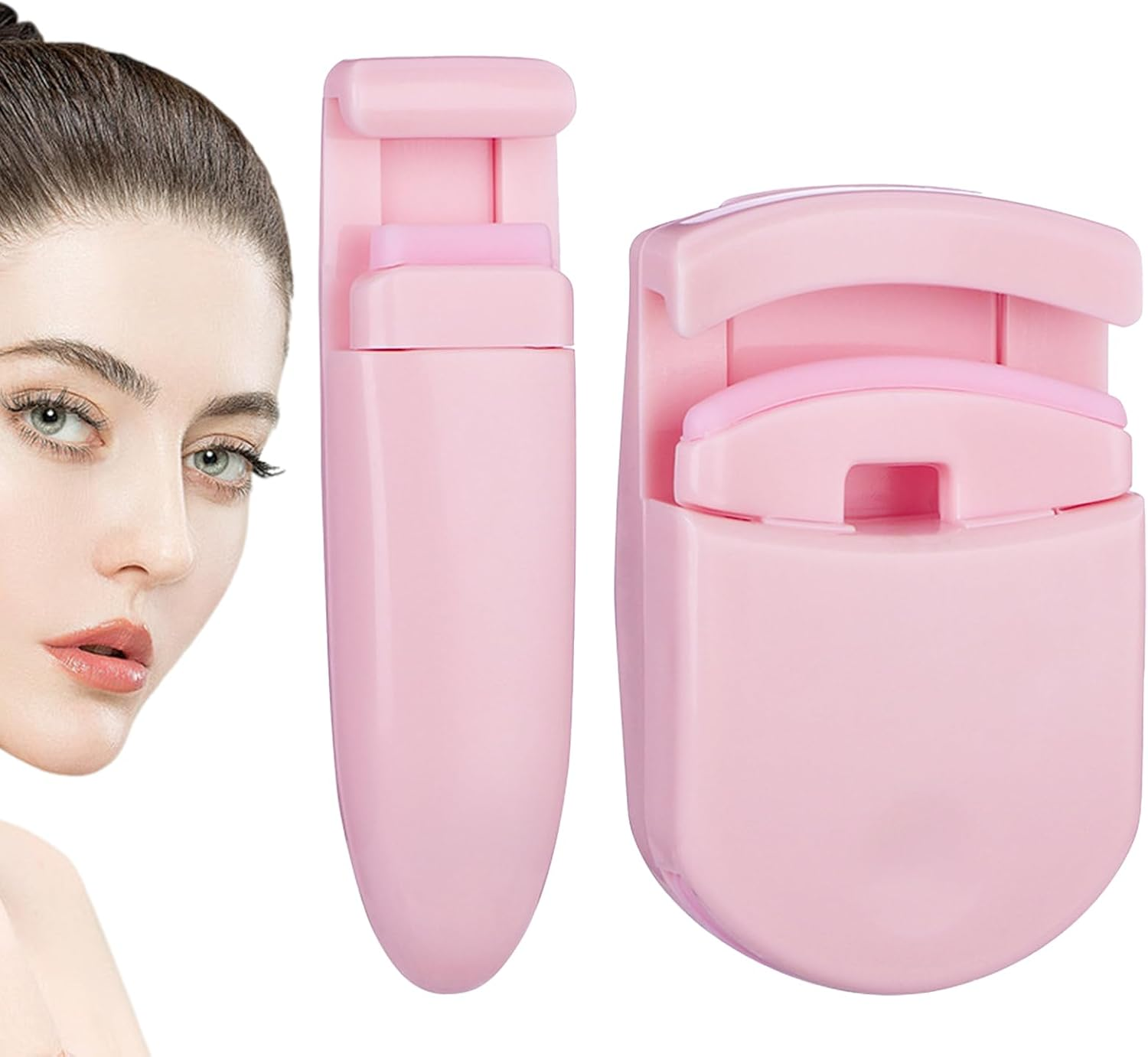 Qkbuza Eye Lash Curler - Eye Lash Curlers for Travel Makeup | Anti-Pinching Eyelash Tool, Natural Curling Effect for Girls Teens Women Family Friends