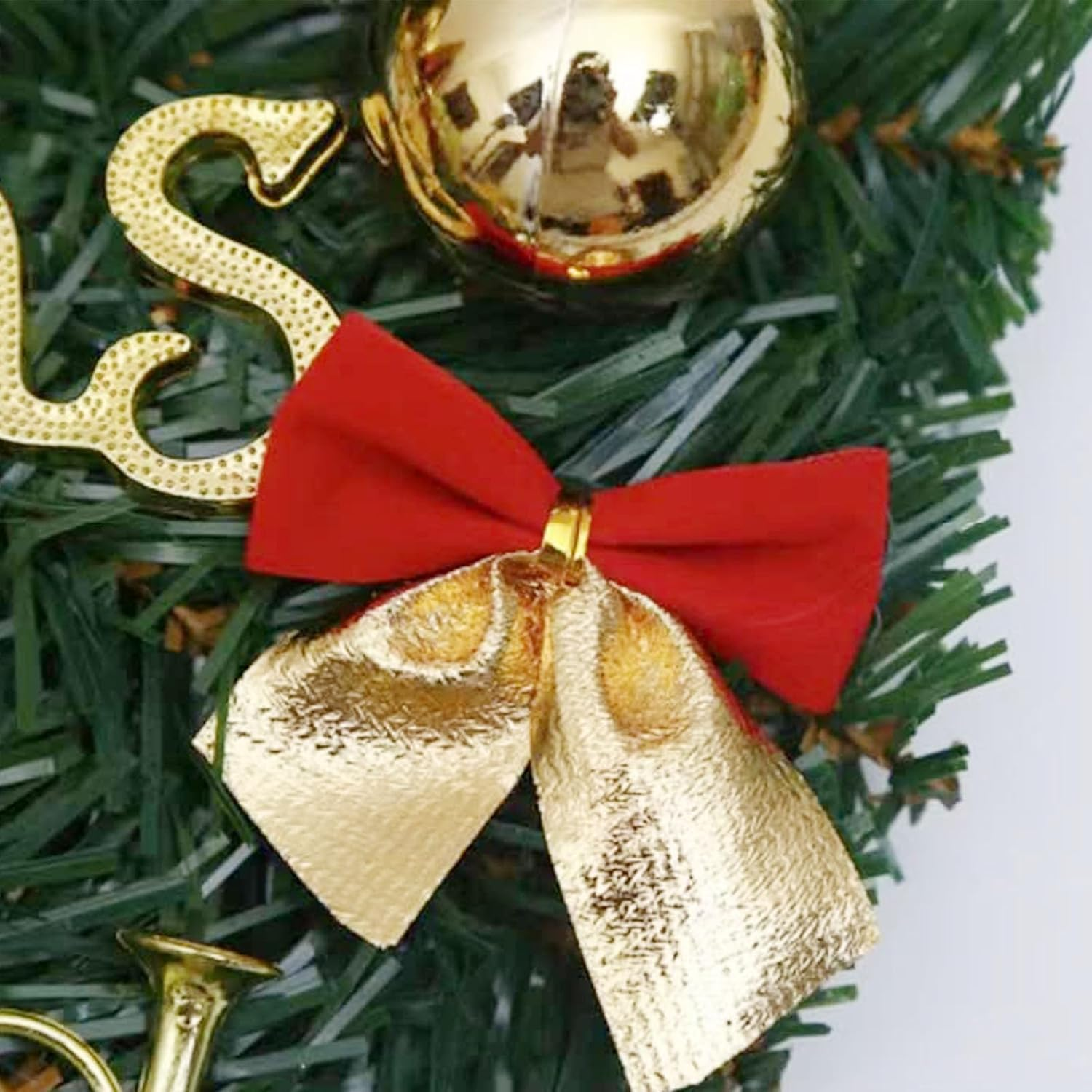 Agility Christmas Wreath for Front Door, Christmas Tree Decoration Gift Festival Gifts Are Suitable for Various Holiday Gatherings (30CM Bell Model) image number 6