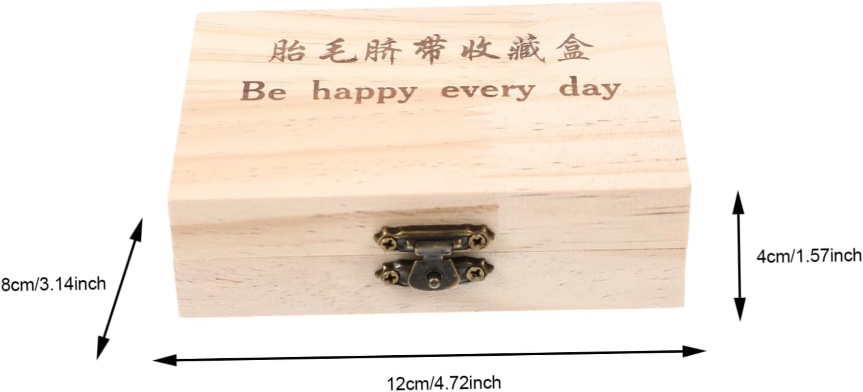 Wooden Fetal Hair Preservation Box with Storage Bottle Keepsake Organizer for Umbilical Cord and Boy Girl Teeth Innovative Design for Compact and Decorative Storage image number 2