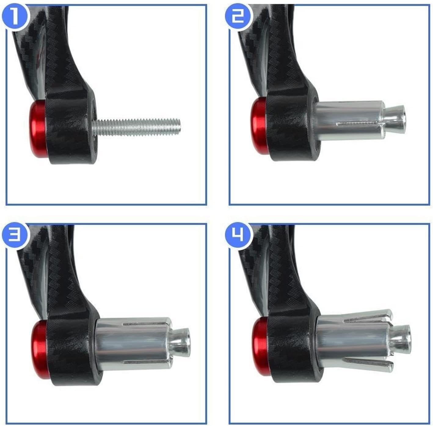 WYJDZSW Lever Guard Compatible with BMW S1000R S1000RR S1000XR 2015-2018 2019 2020 2021 2022 2023 Motorcycle Brake Clutch Levers Handlebar Protector (Color : Black S1000R, Size : as Shown) image number 5