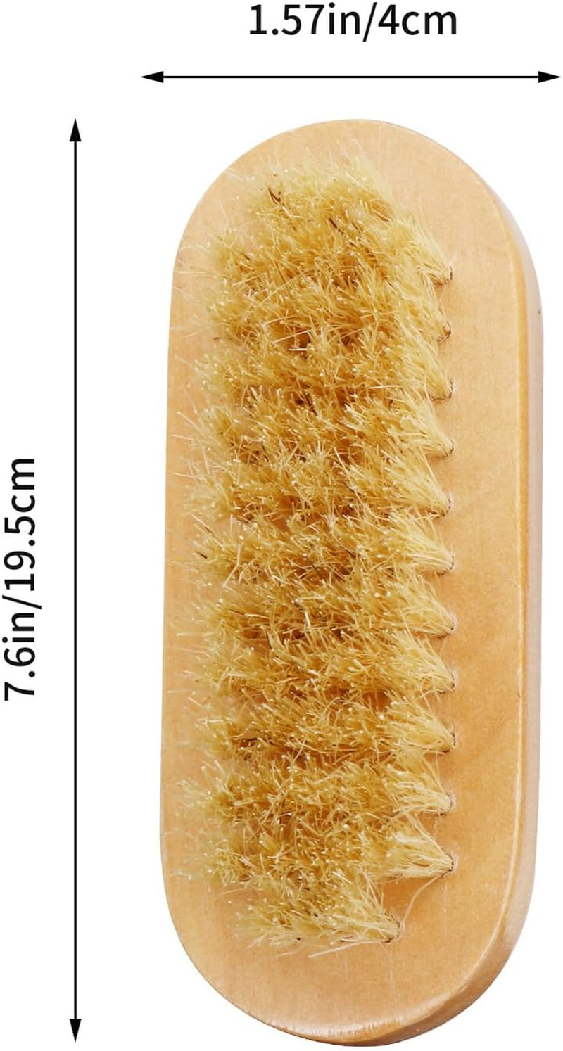 Iplusmile 2Pcs Wooden Two-Sided Nail Brush for Manicure Pedicure Compact Fingernail Cleaning Tool with Firm and Soft Bristles Portable Nail Art Brush for Hands and Feet Care image number 5