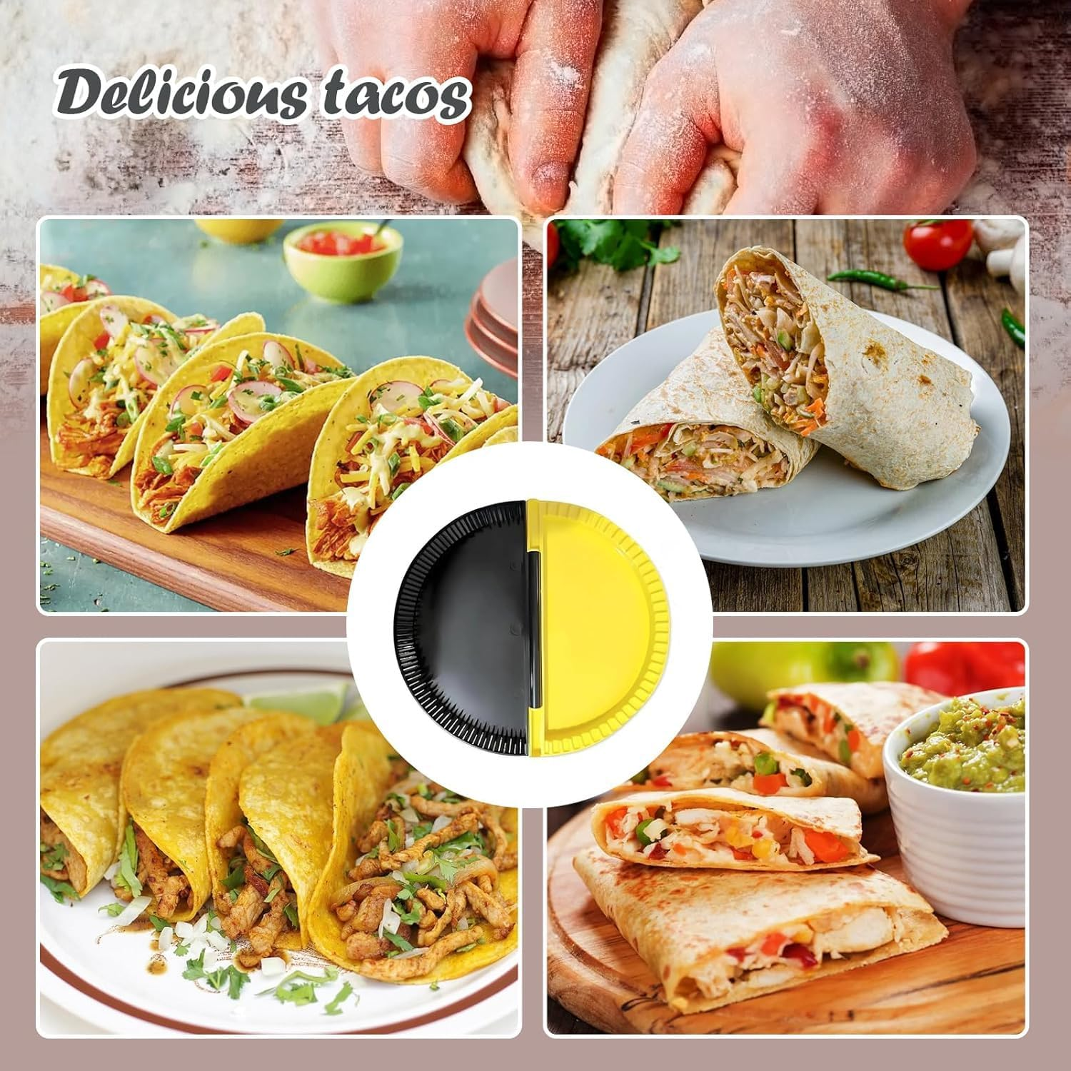 Tortilla Sealer, Sandwich Pie Maker Tool, Toasted Sandwich Maker, Easy to Use Tortilla Folder for Create Burritos, Calzones, Enchiladas image number 2