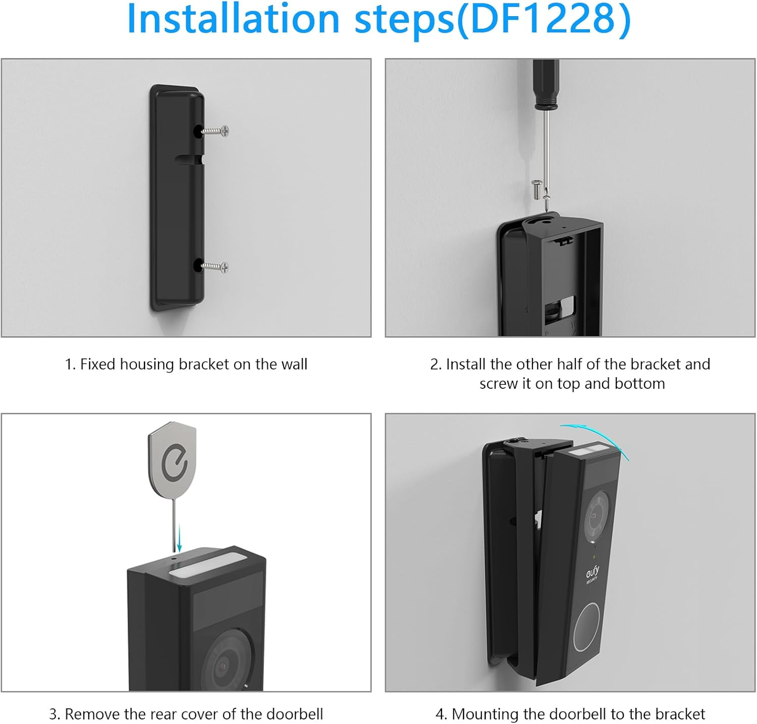 HOLACA Bracket Compatible with Eufy Security Video Doorbell E340, Can Be Pivoted on Both Sides 0-35&deg; Each image number 6