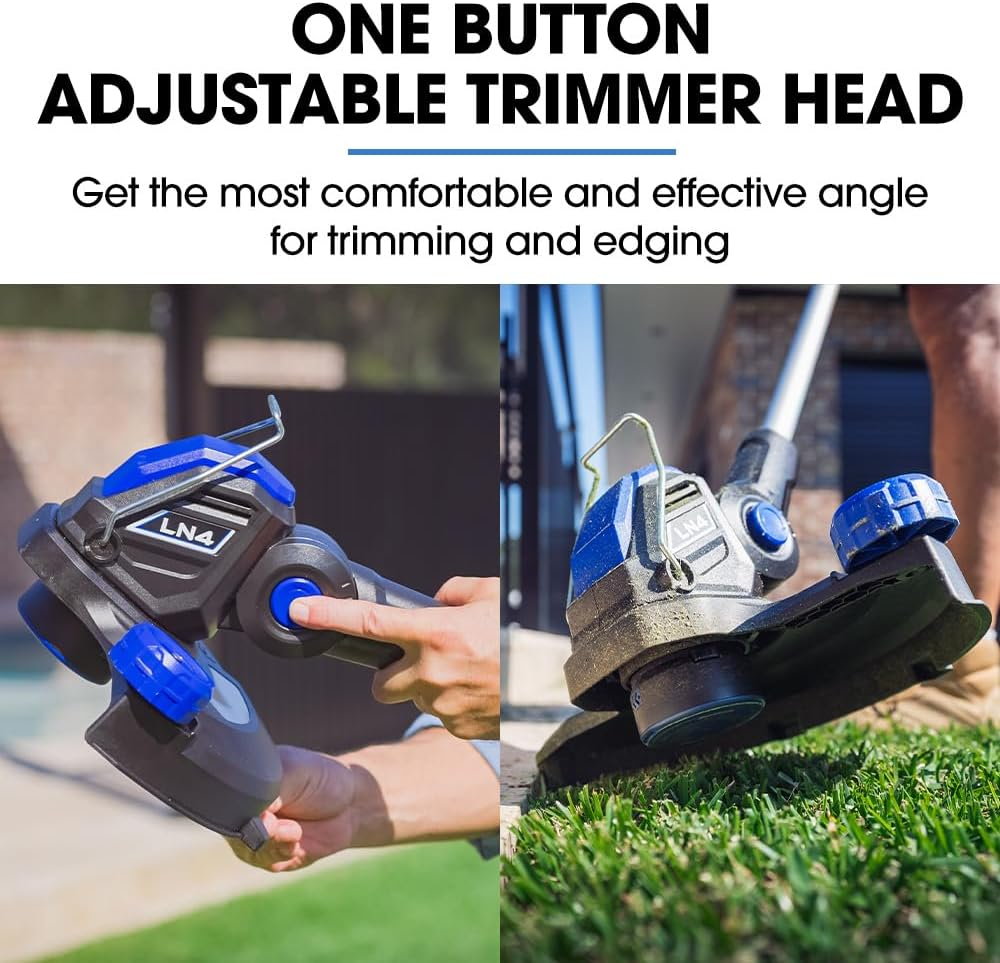 Powerblade LN4 20V Cordless Electric Line Trimmer & Garden Edger Kit, with Battery and Fast Charger image number 2