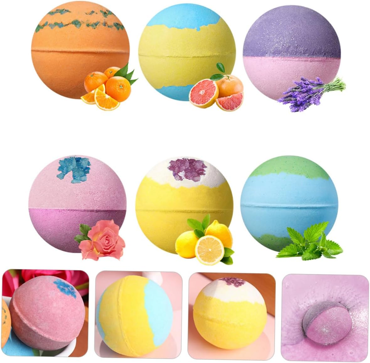 Beavorty 6Pcs Large Bubble Adorable Animals Bath Bomb for Boys and Girls and Adults image number 4
