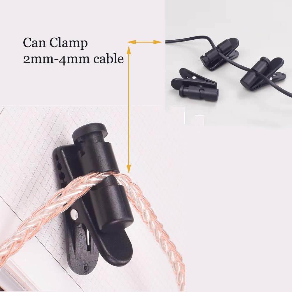 Cuifati 2 Pack Black Earphones Headset Clip, Wired, in Ear, Tangle Free, Sport, Unisex, Black image number 1