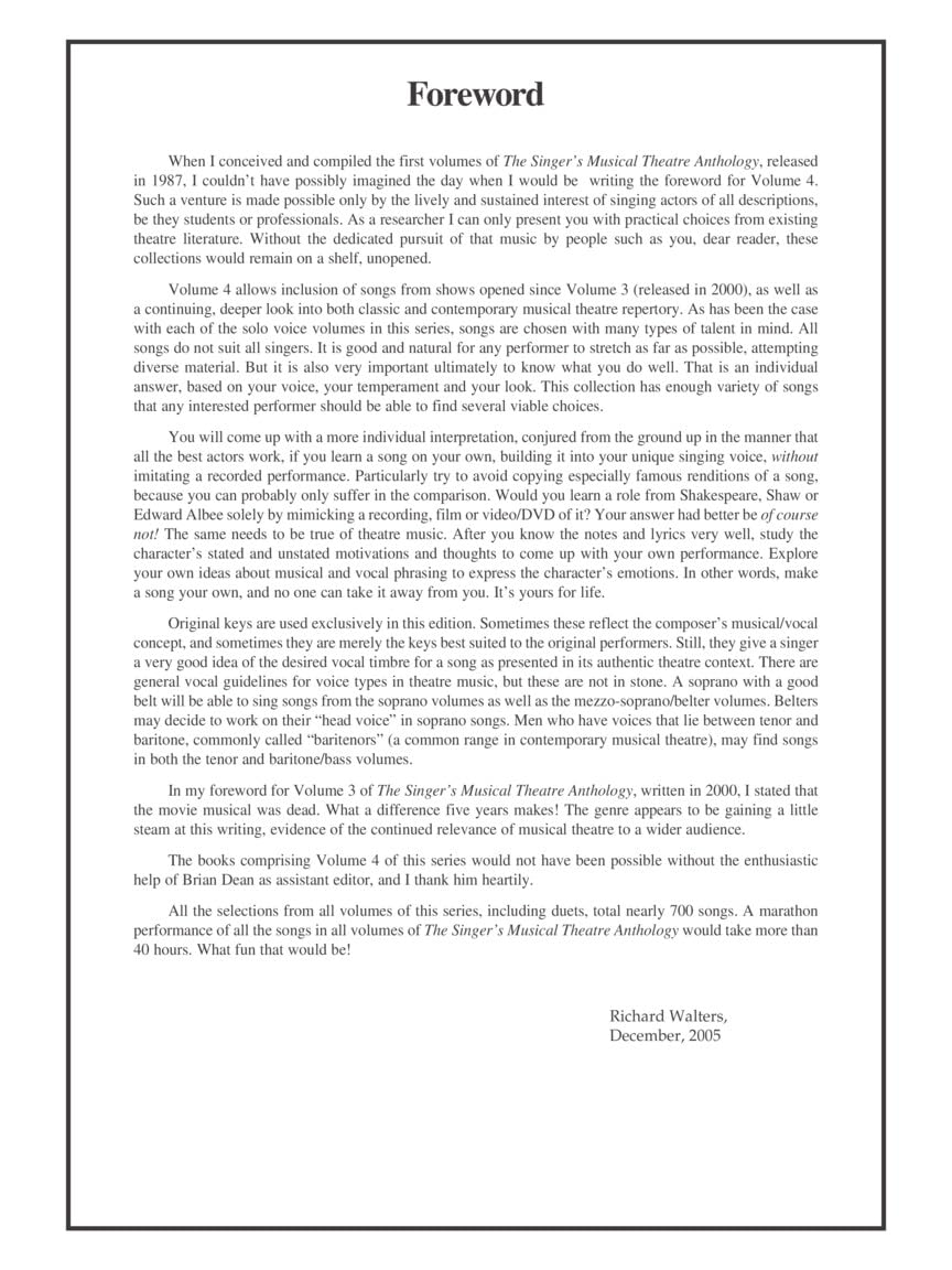 Singer'S Musical Theatre Anthology - Volume 4: Tenor Book Only image number 3