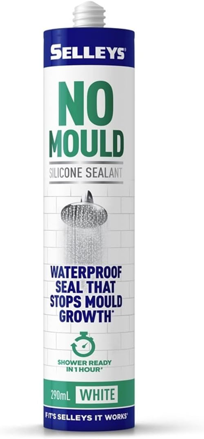 Selleys 101804 No Mould Sealant, 290 Ml, White