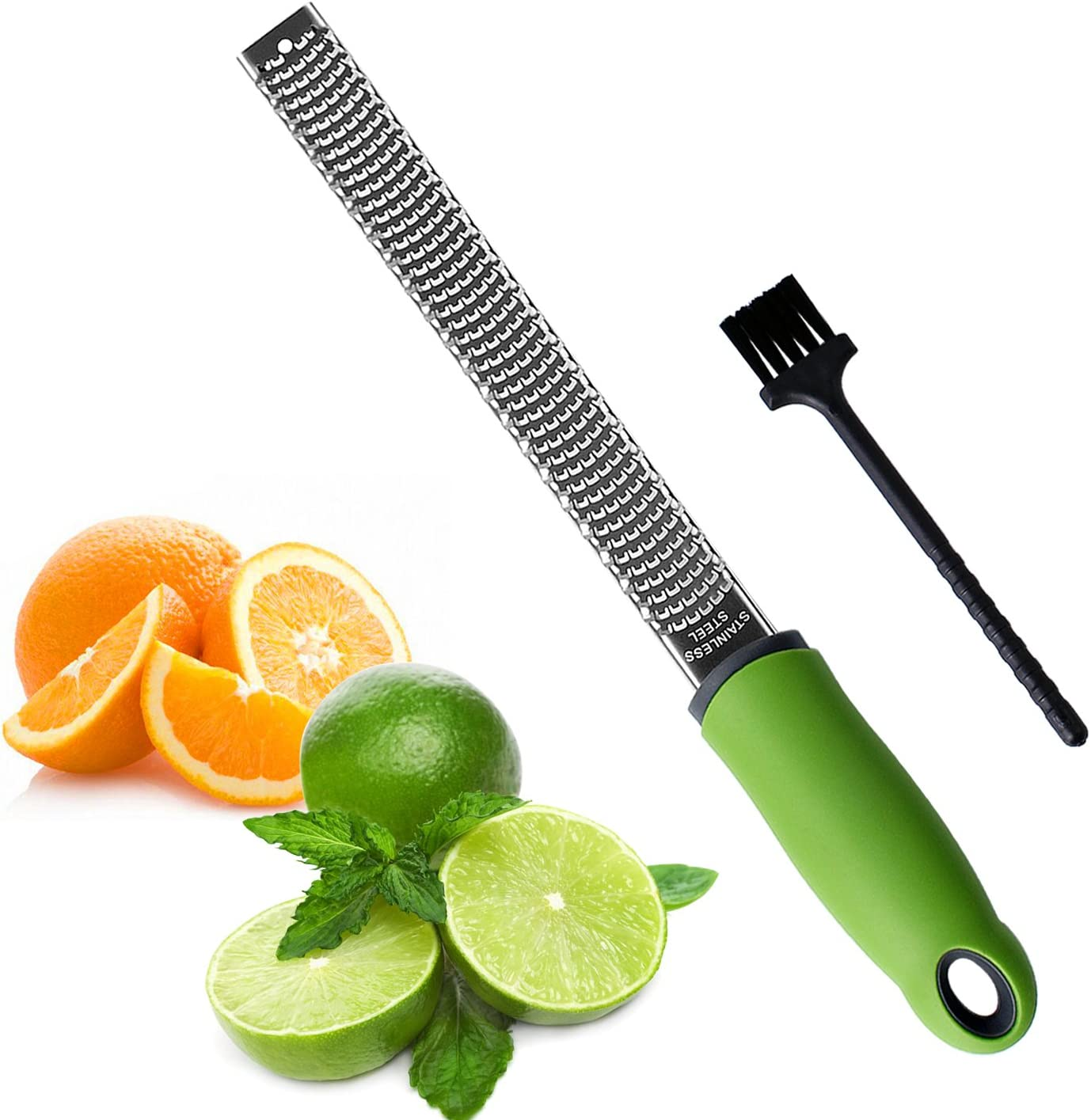 Sunkuka Julienne Peeler Stainless Steel Cutter Slicer with Cleaning Brush Pro for Carrot Potato Melon Gadget Vegetable Fruit image number 4