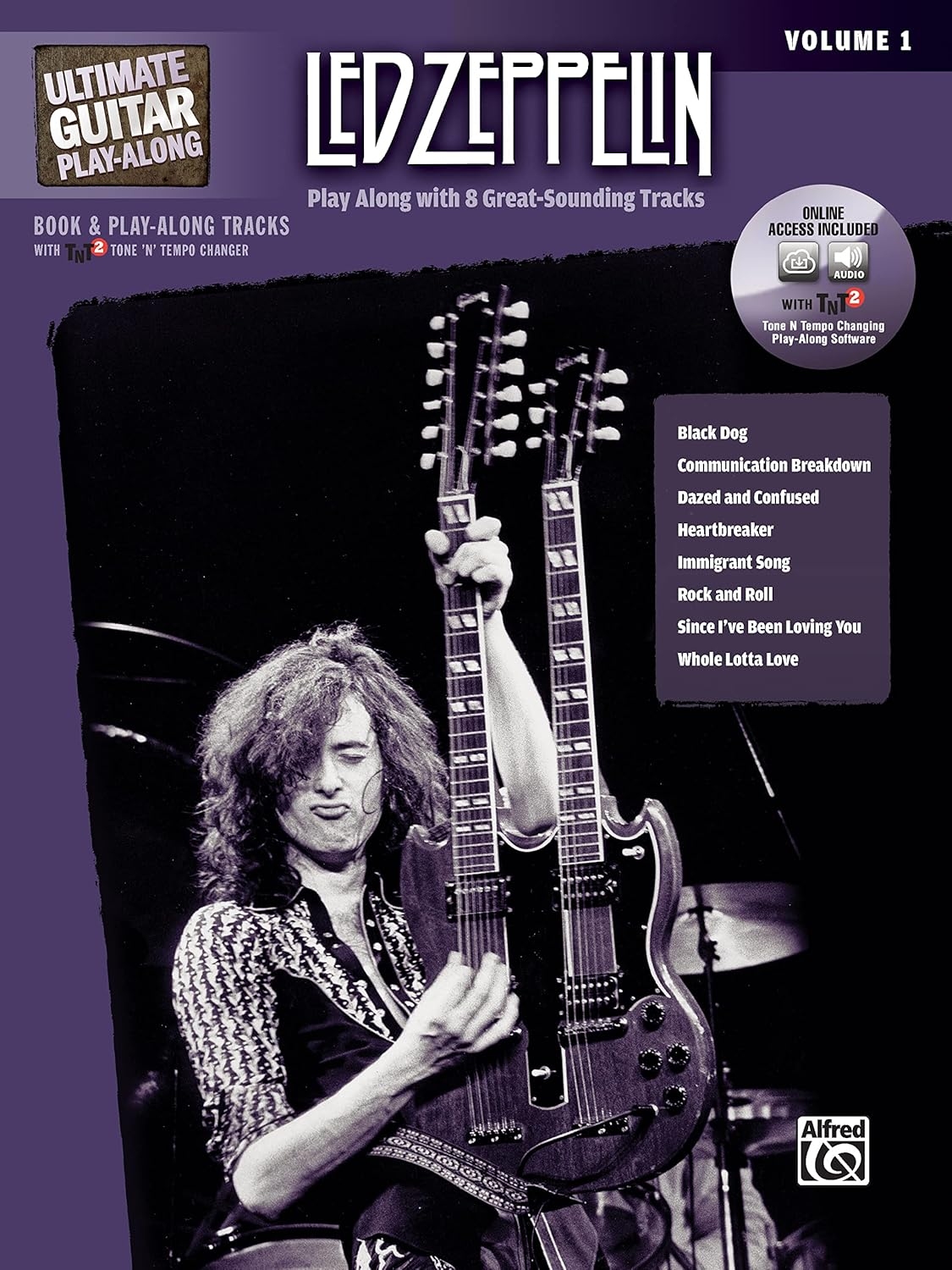 Ultimate Guitar Play-Along Led Zeppelin, Vol 1: Play along with 8 Great-Sounding Tracks (Authentic Guitar Tab), Book & 2 Cds