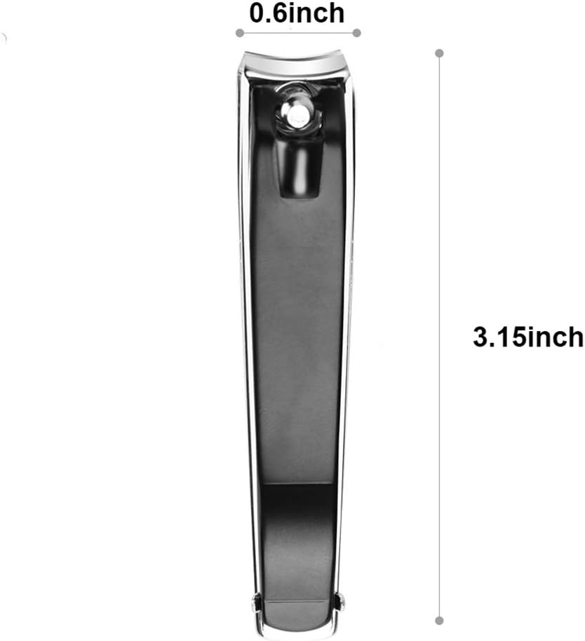 ICEYLI Large Nail Clippers Set,2 Pcs Premium Stainless Steel Fingernail & Toenail Clippers Curved Blade with Sharp and Sturdy Blade