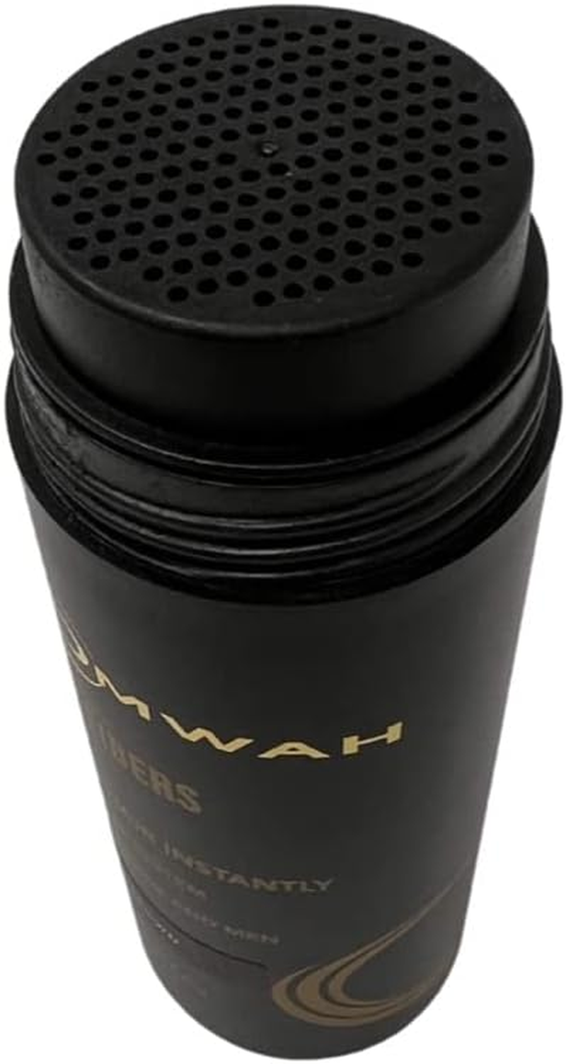 OMWAH Hair Fibers for Thinning Hair Men - 2-In-1 Kit 27.5G, Hair Building Fibers & Spray Applicator, Natural Thick Hair Filler, Conceals Hair Loss (Medium Brown, 27.5G) image number 4