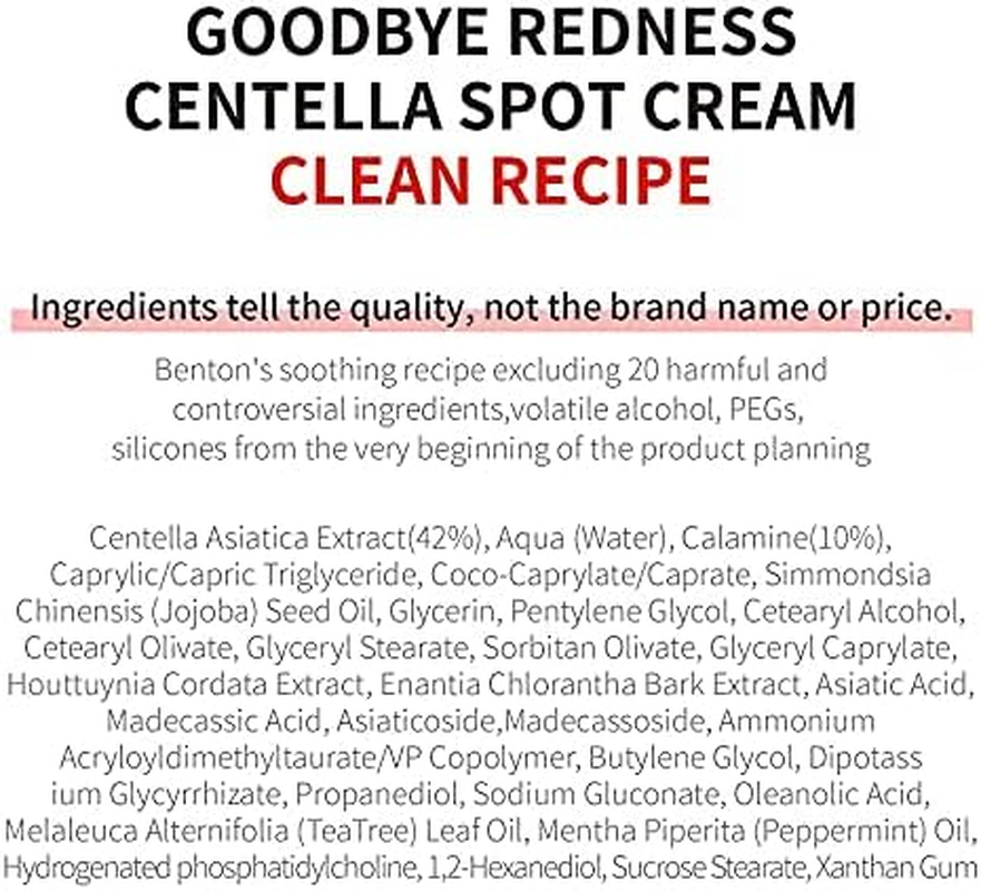 Benton Goodbye Redness Centella Fast-Acting Soothing Spot Cream 15 G image number 3