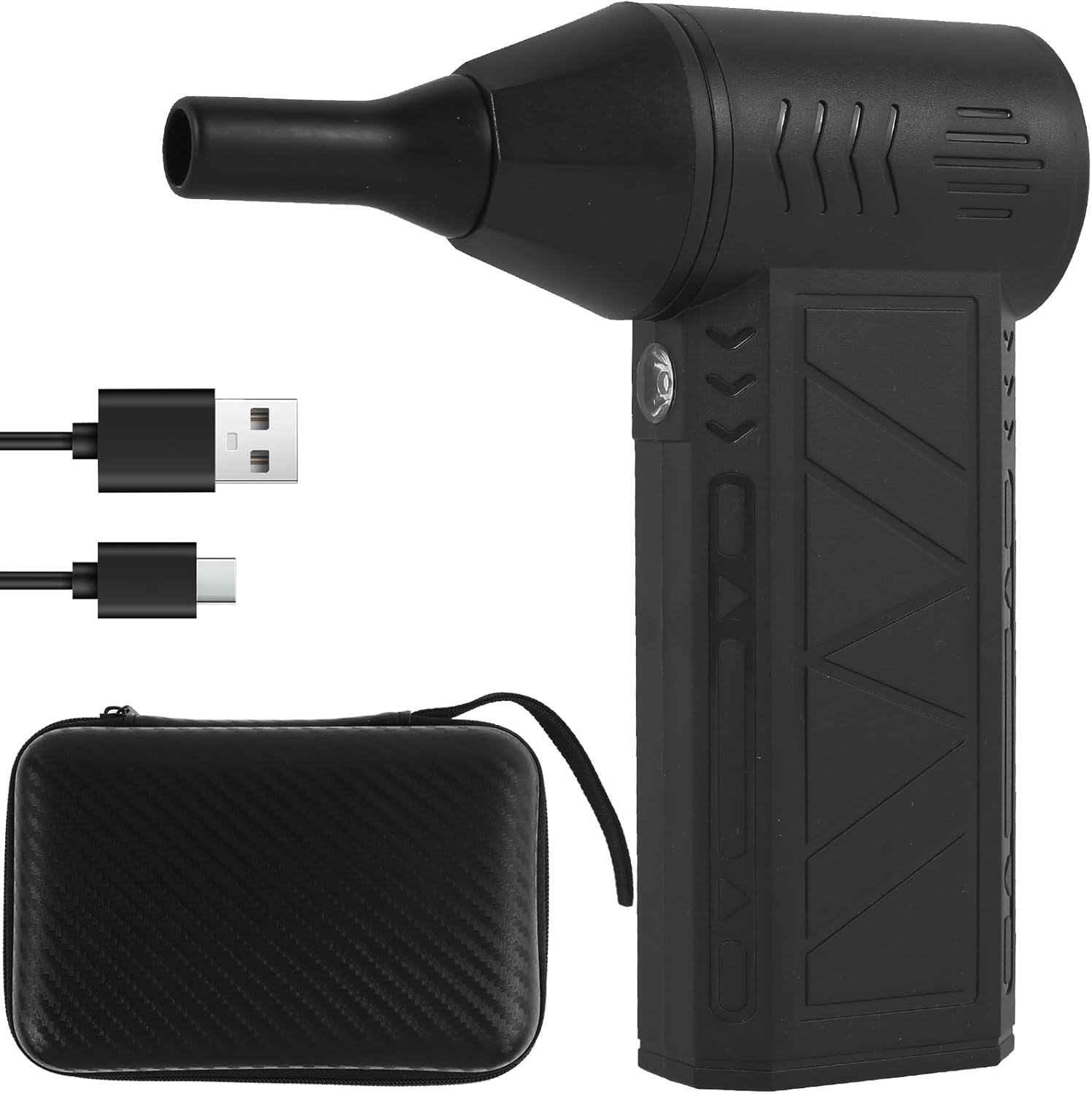 Mini Jet Dry Blower, 80000RPM 5000Mah Electric Jet Blower Fan Handheld Jet Fan Blower Mini Air Blower Duster 4 Gear Adjustable Air Blower Jet Fan with LED Light Pocket Air Duster Fan image number 5