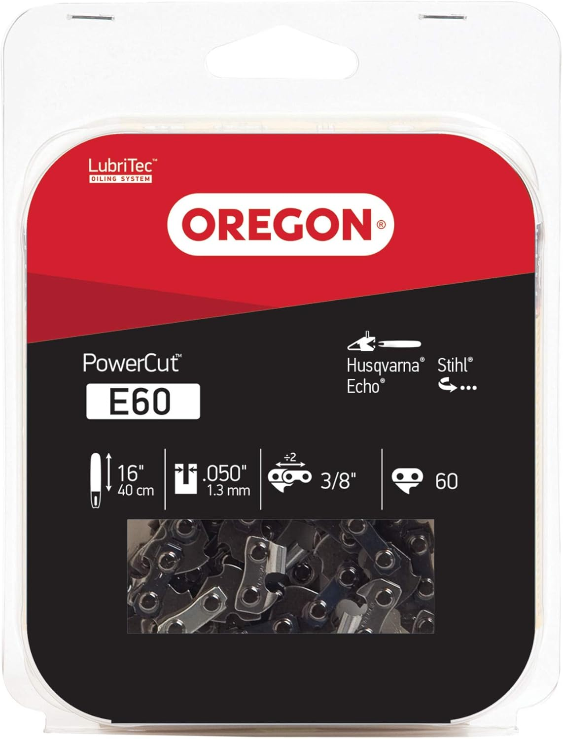Oregon E60 Powercut 16-Inch Chainsaw Chain, Fits Husqvarna, Stihl, Echo image number 2