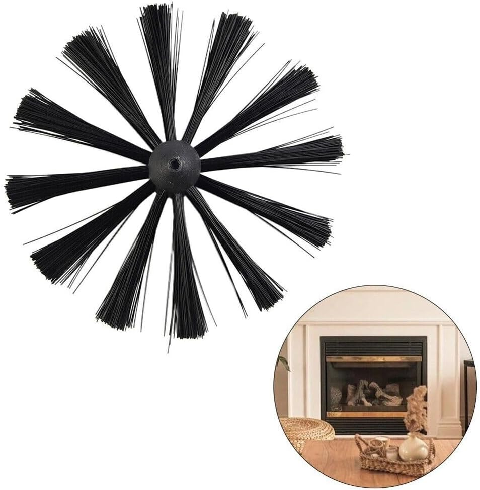 150Mm Chimney Sweep Flue Sweeping Brush Head Soot Cleaning Stove Sweeping Kit AU