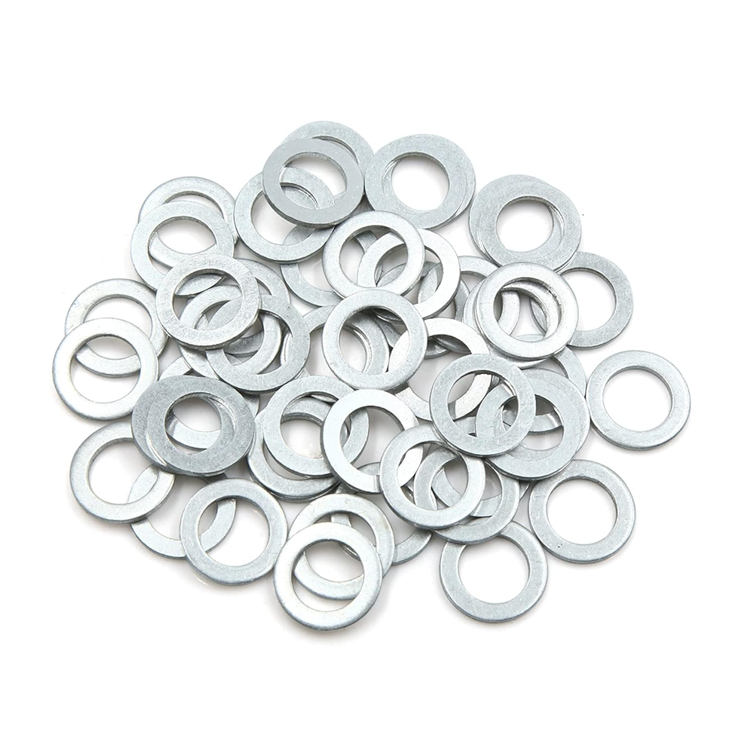 X AUTOHAUX 50Pcs Engine Oil Crush Washers Drain Plug Gaskets 14Mm ID. 22Mm OD. for Car image number 6