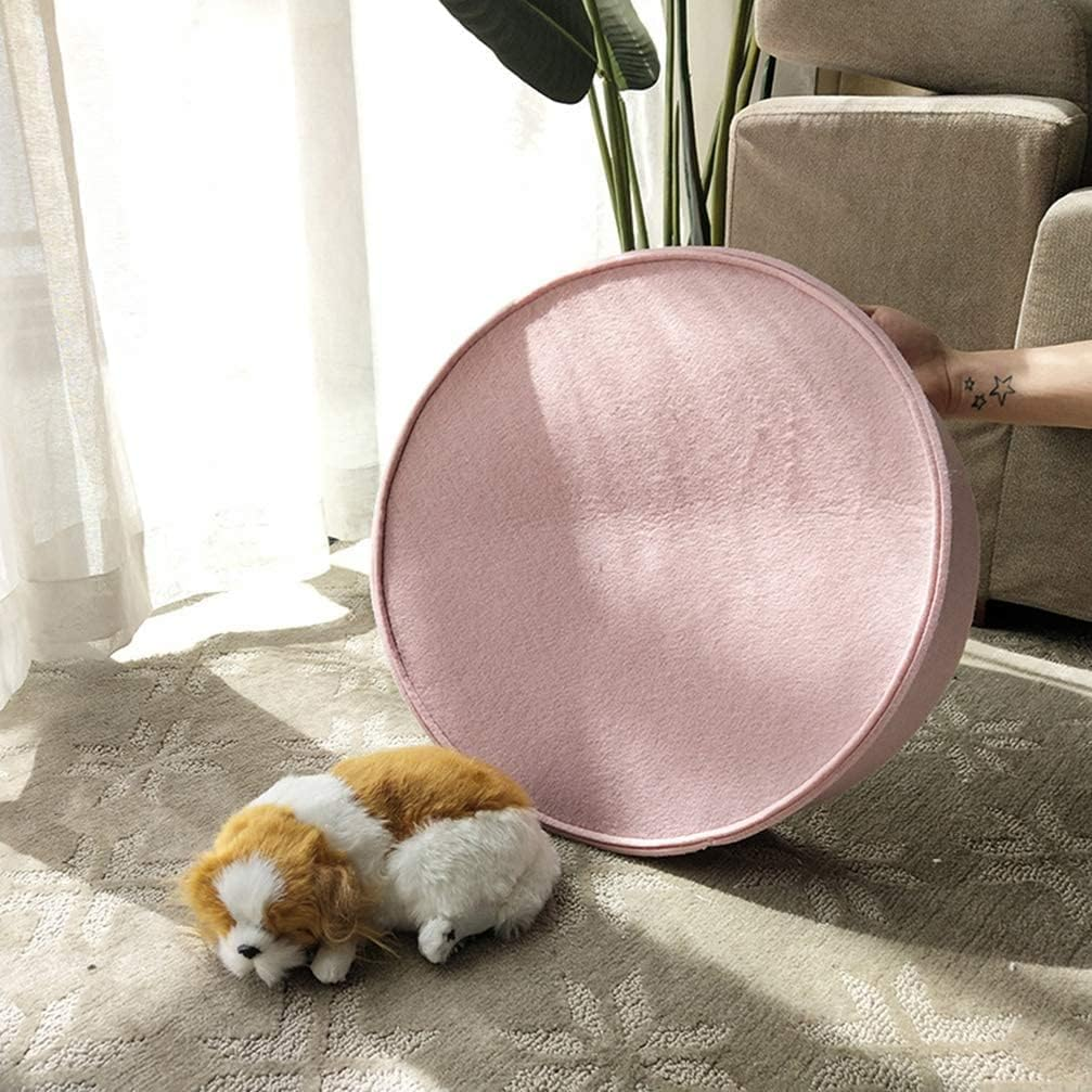 Dog Bed Cat House Pet House Pet Bed Cooling Calming Pad Bed Felt Pet Bed Summer Sleeping Dog Cat Bed Kennel for Dogs Cats Dog House Cat Bed Pet Nest (Color : Dark Gray, Size : 40 * 40 * 8CM) image number 3