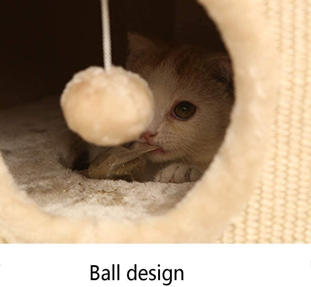 Cat Tower Thermal Closed Cat Tree Small Cat Condo Portable Design Cat Climbing Frame for Indoor Pet Easy to Install image number 3