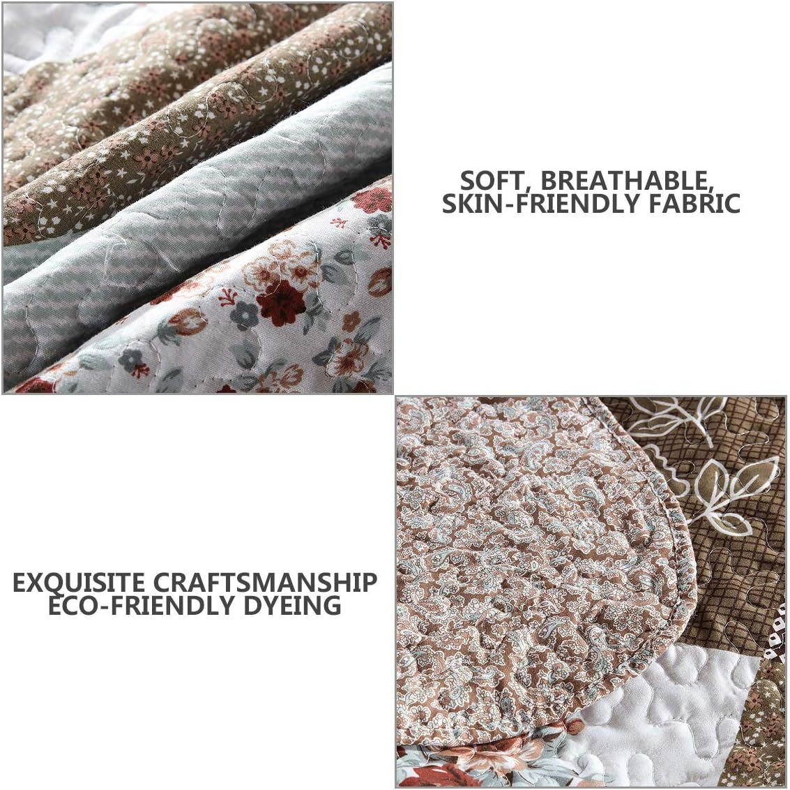 Travan 2-Piece Twin Quilt Sets with Sham Oversized Bedding Bedspread Reversible Soft Coverlet Set, Twin Size image number 5