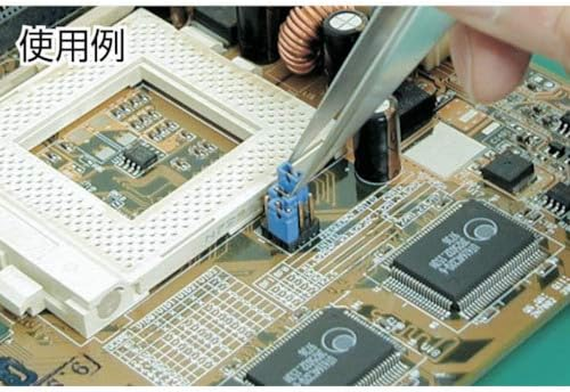 ENGINEER Fine Tip Stainless Steel Tweezers (Straight Ends), 150Mm Long. Pt-02