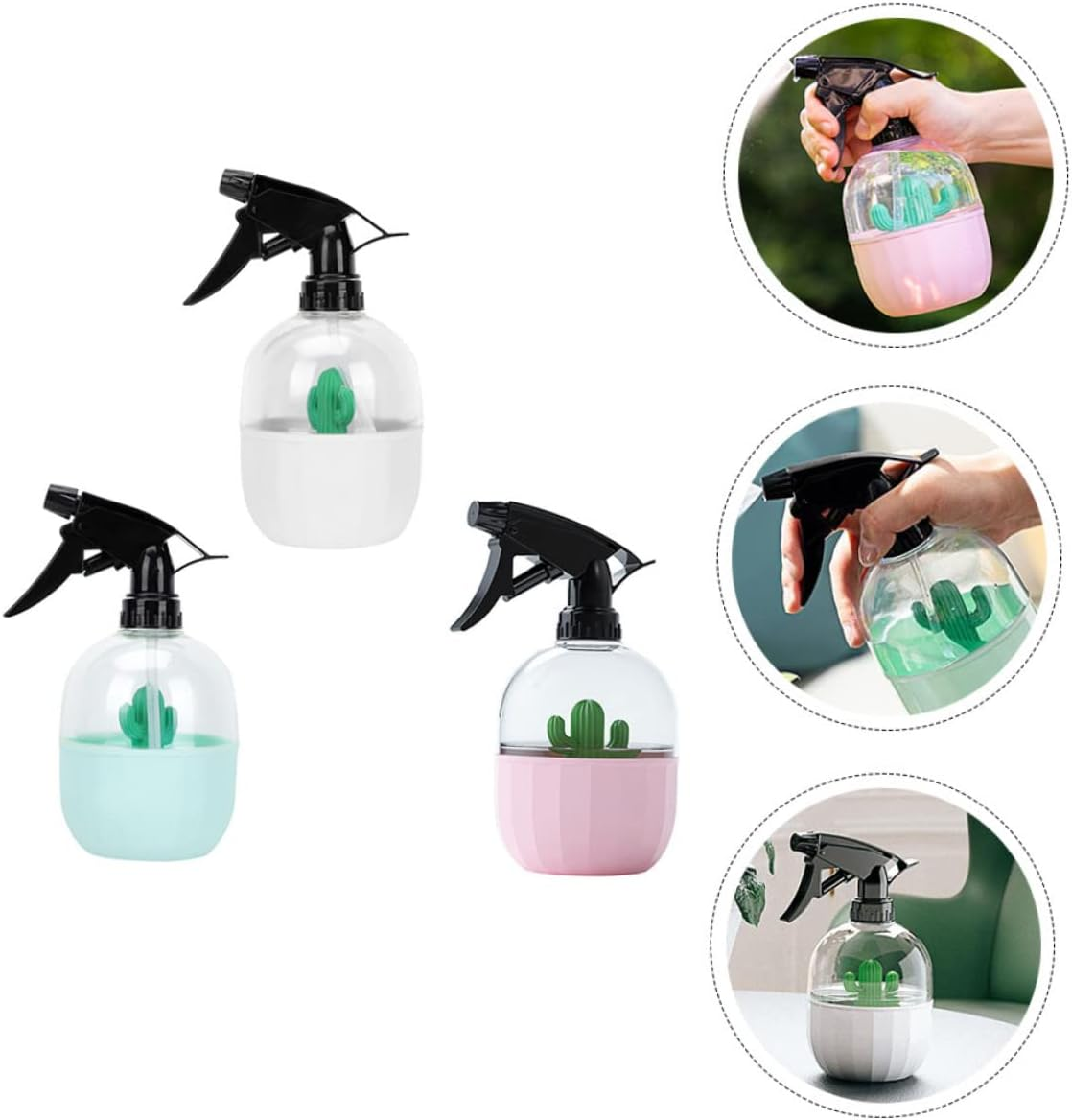 FOMIYES 3Pcs High Pressure Mist Spray Planting Bottle Hand Press Watering Pot for Garden Tool Water Sprinkler for Gardening Supplies image number 5