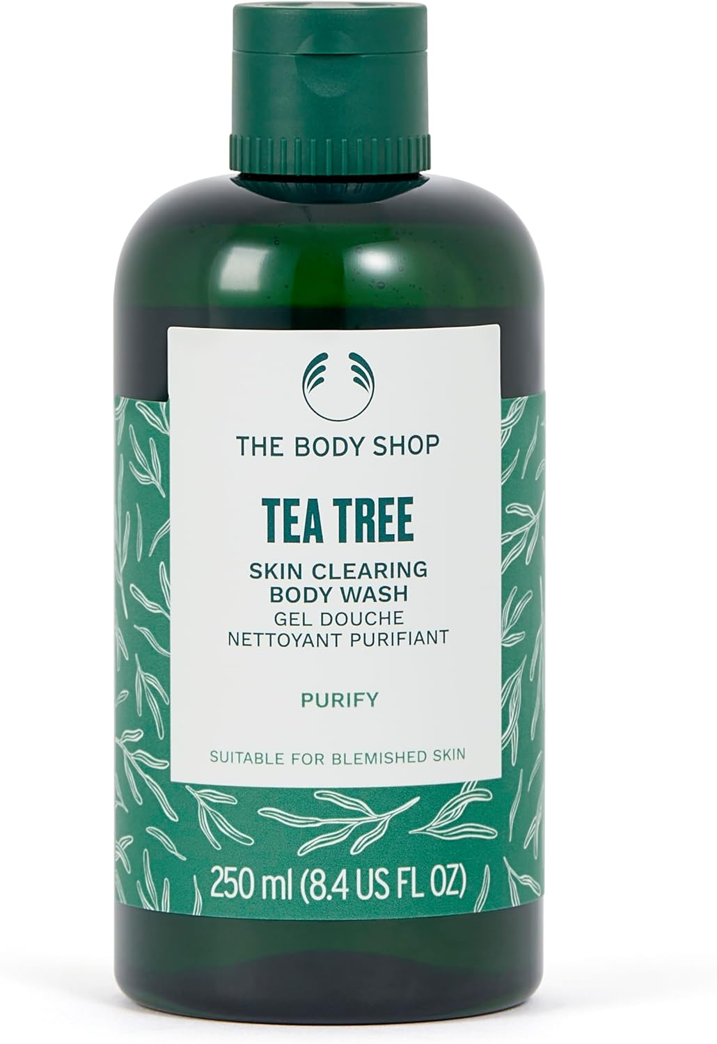 The Body Shop Tea Tree Skin Clearing Body Wash &ndash; Daily Wash for Clearer Looking Skin &ndash; for Oily, Blemished Skin &ndash; 8.4 Oz