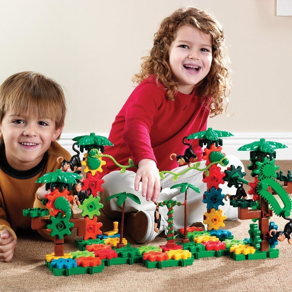 Learning Resources Gears! Gears! Gears! Movin' Monkeys Building Play Set, Puzzle, 103 Pieces, Ages 5+ image number 6