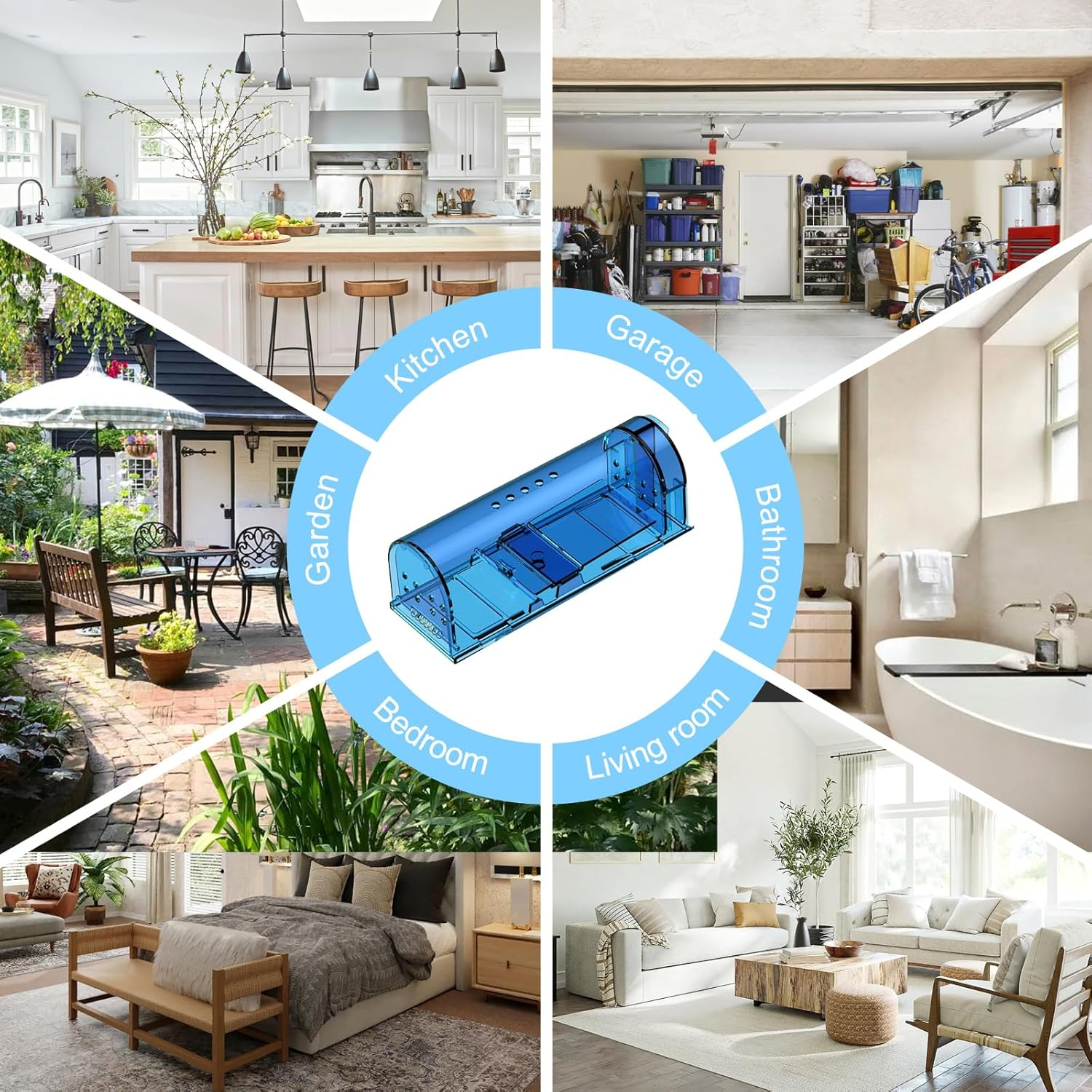 Humane Mouse Trap &ndash; No Kill Catch & Release Live Mouse Traps for Indoor/Outdoor Use &ndash; Safe for Pets (Dogs/Cats) &ndash; Effective Rodent/Mole Cage Catcher &ndash; Best Reusable Non-Toxic Mice Traps(2 Pack) image number 4