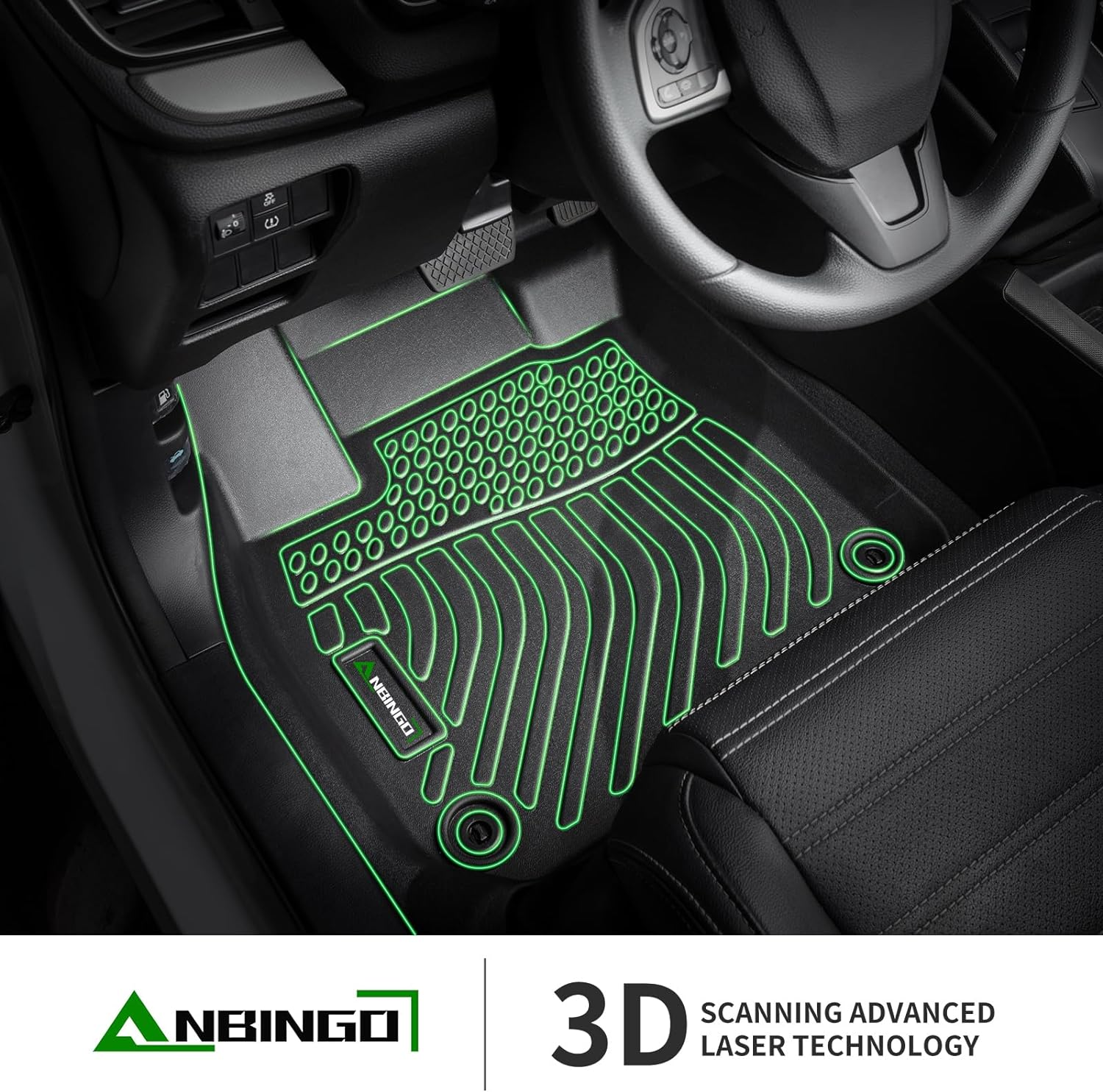 Anbingo&reg;Floor Mats Fit for Lexus NX 2015-2021 All Weather Car Mats Rug for 2016 NX TPE Rug Mat for 2017 NX Rubber Trunk Liner Carpet for 2018 NX Automotive Accessories for NX image number 4
