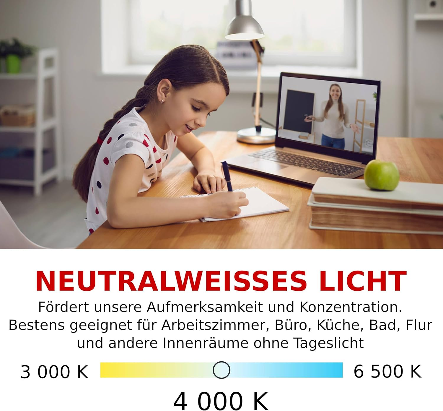 EMOS - LED Lamp Basic Candle - E14 Socket - Neutral White - 806 Lm - 8.8W (Replacement for 60W Incandescent Bulb) - Lifetime 20,000 Hours - Beam Angle 180&deg; - CRI Min. 80 image number 4