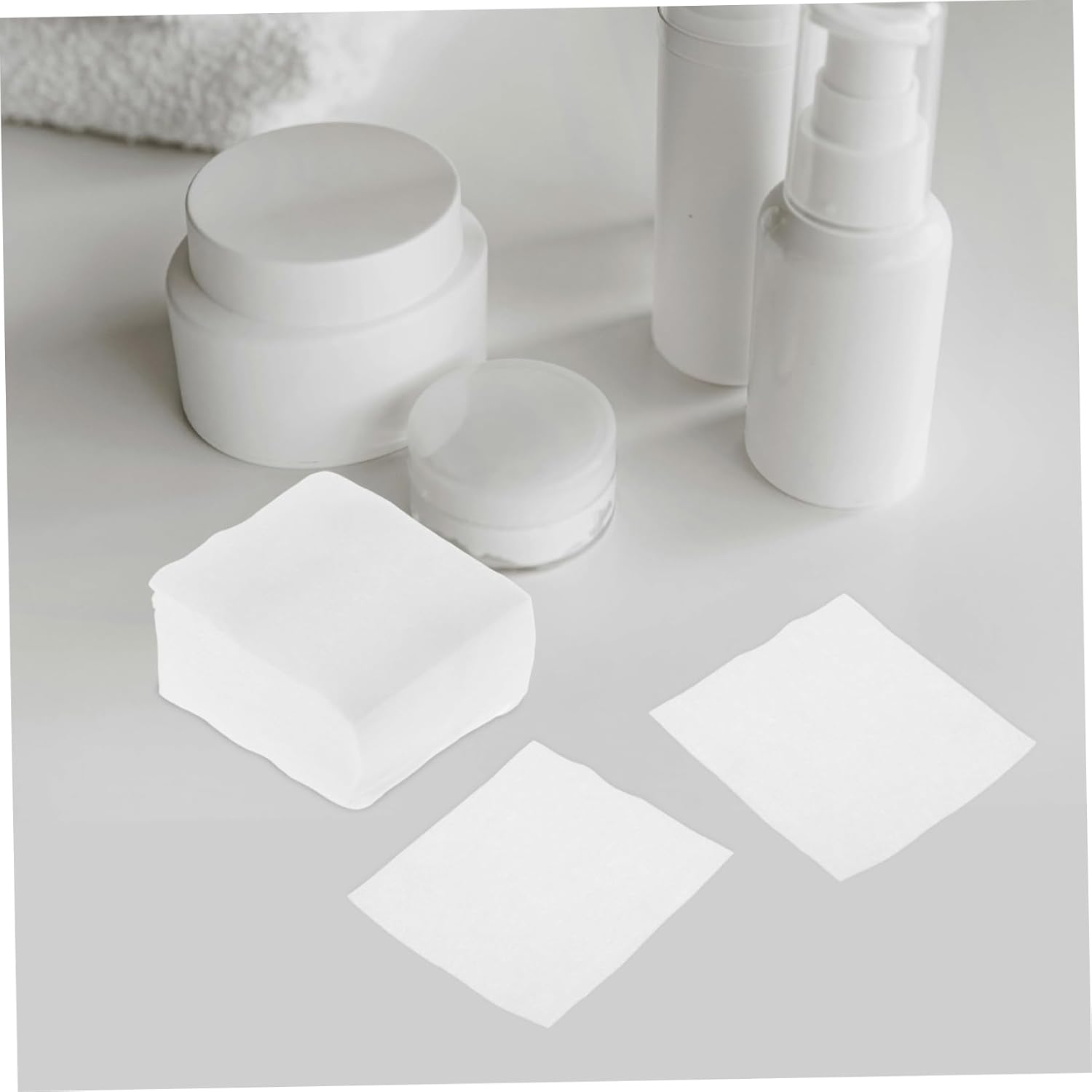 1200Pcs Cleansing Pads for Face Makeup Remover Wipe Pads Soft Non-Woven Cosmetic Cleaning for Skin Types for Makeup Removal and Wet Compress image number 5
